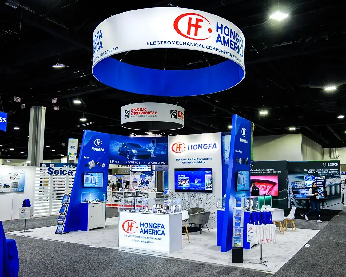 Hongfa America 20×30 Trade Show Booth AT Battery Show 2025, Atlanta, GA