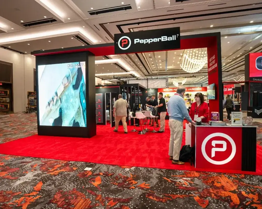 PepperBall 30×30 Trade Show Booth Rental AT Shot Show 2025, Las Vegas, NV