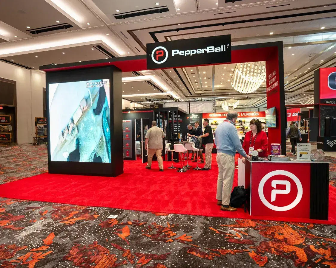 PepperBall 30×30 Trade Show Booth Rental AT Shot Show 2025, Las Vegas, NV