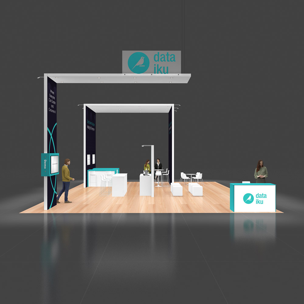 30x40 Trade Show Exhibit Rentals: RLU3040 28