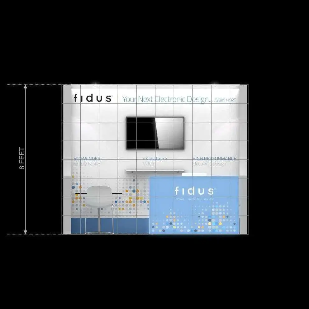 Plan – RLU1010 01: Head-Turning 10x10 Trade Show Booth Design Concept