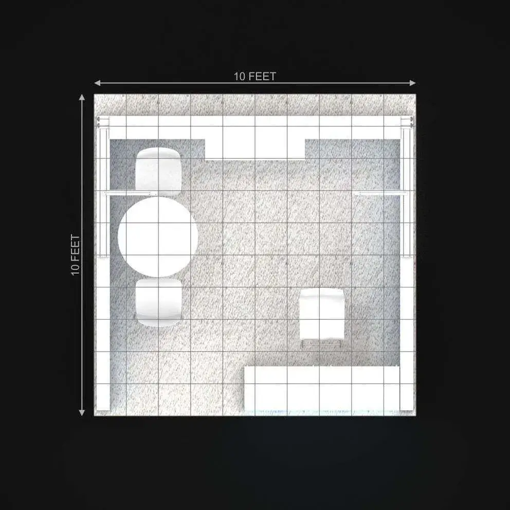 Elevation – RLU1010 01: Stylish 10x10 Booth Designs for Visual Brand Presence