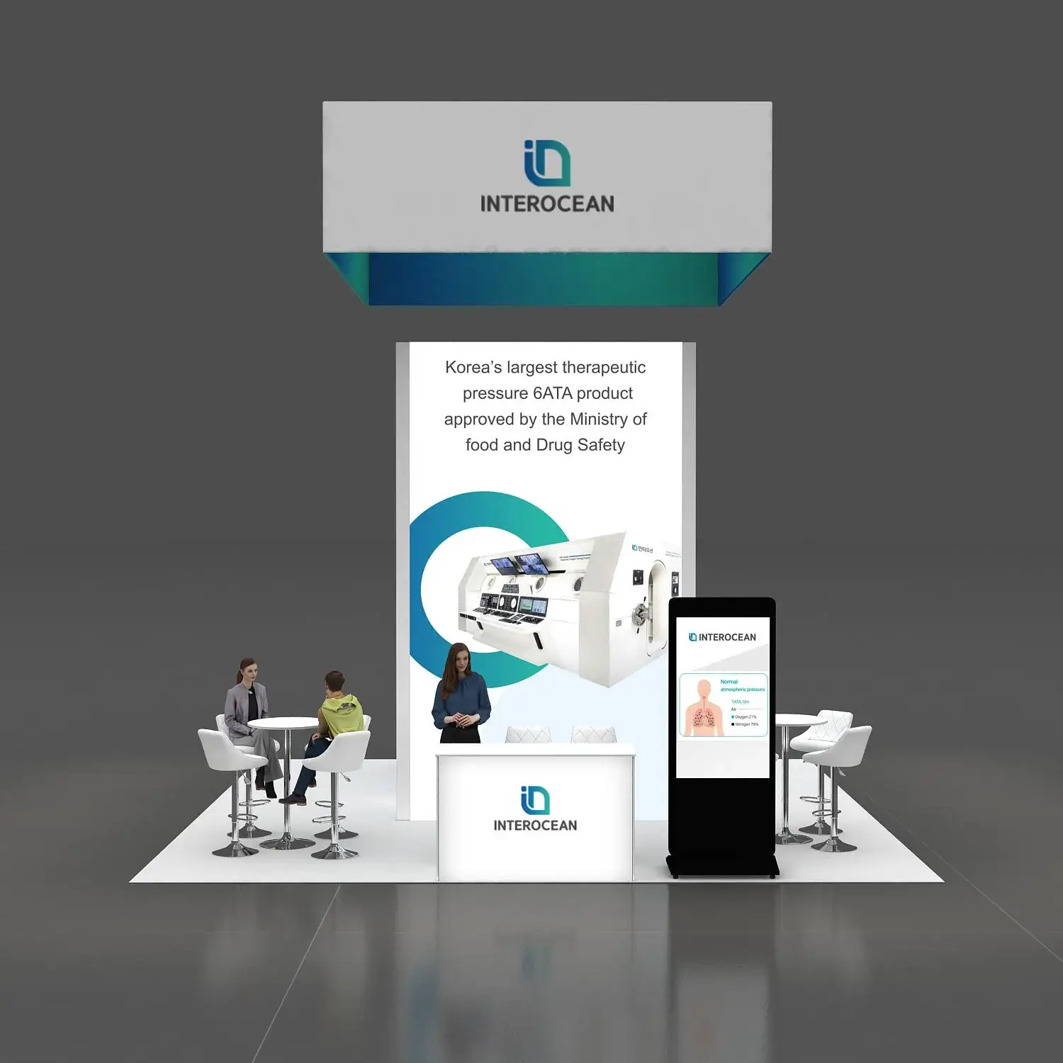 Interocean trade show booth