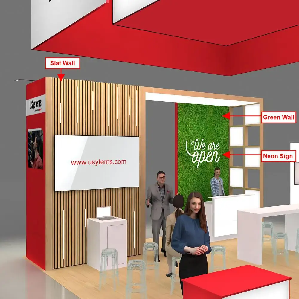 BRLU2020 51 US SYSTEMS Booth Design Close View 2