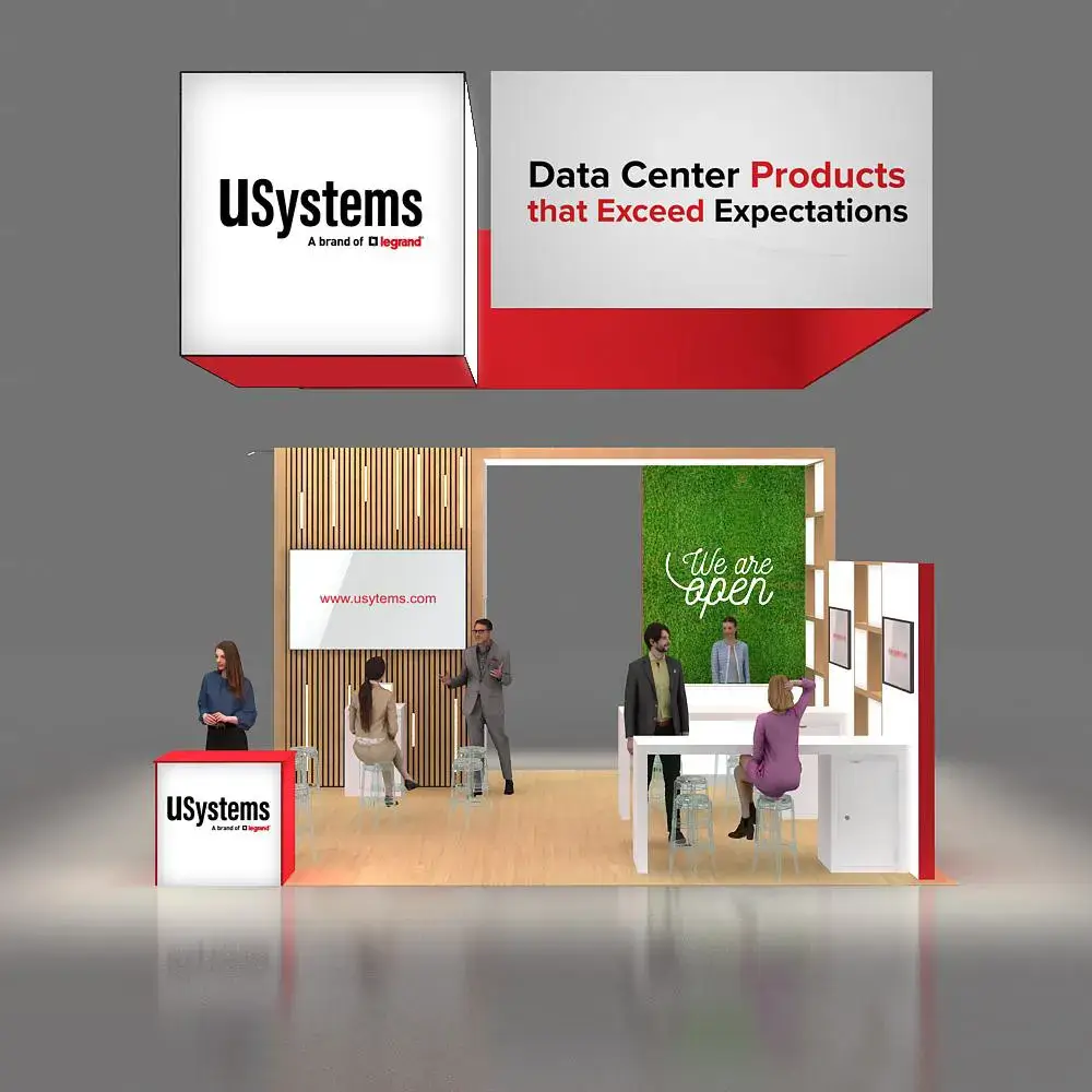 BRLU2020 51 US SYSTEMS Booth Design Front View