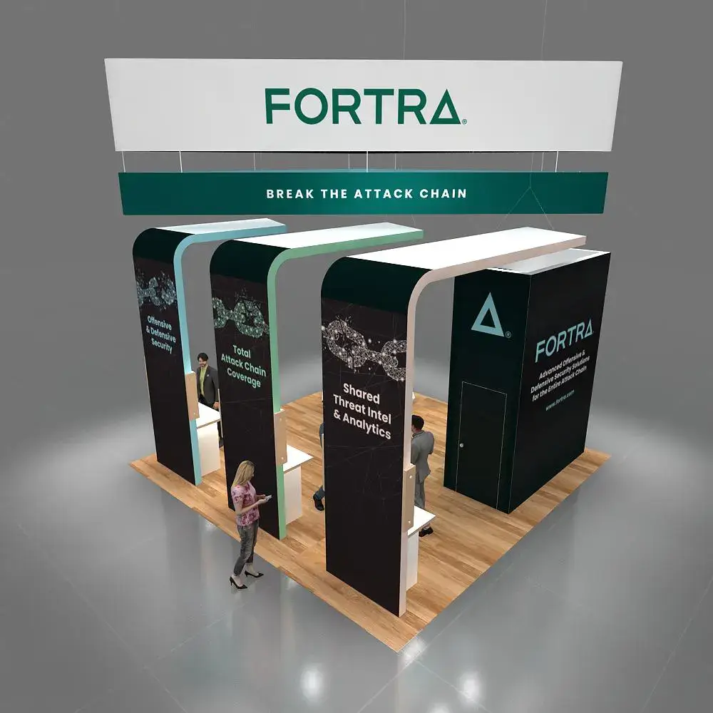 FORTRA 20x20 Attractive Trade Show Booth Design (5)