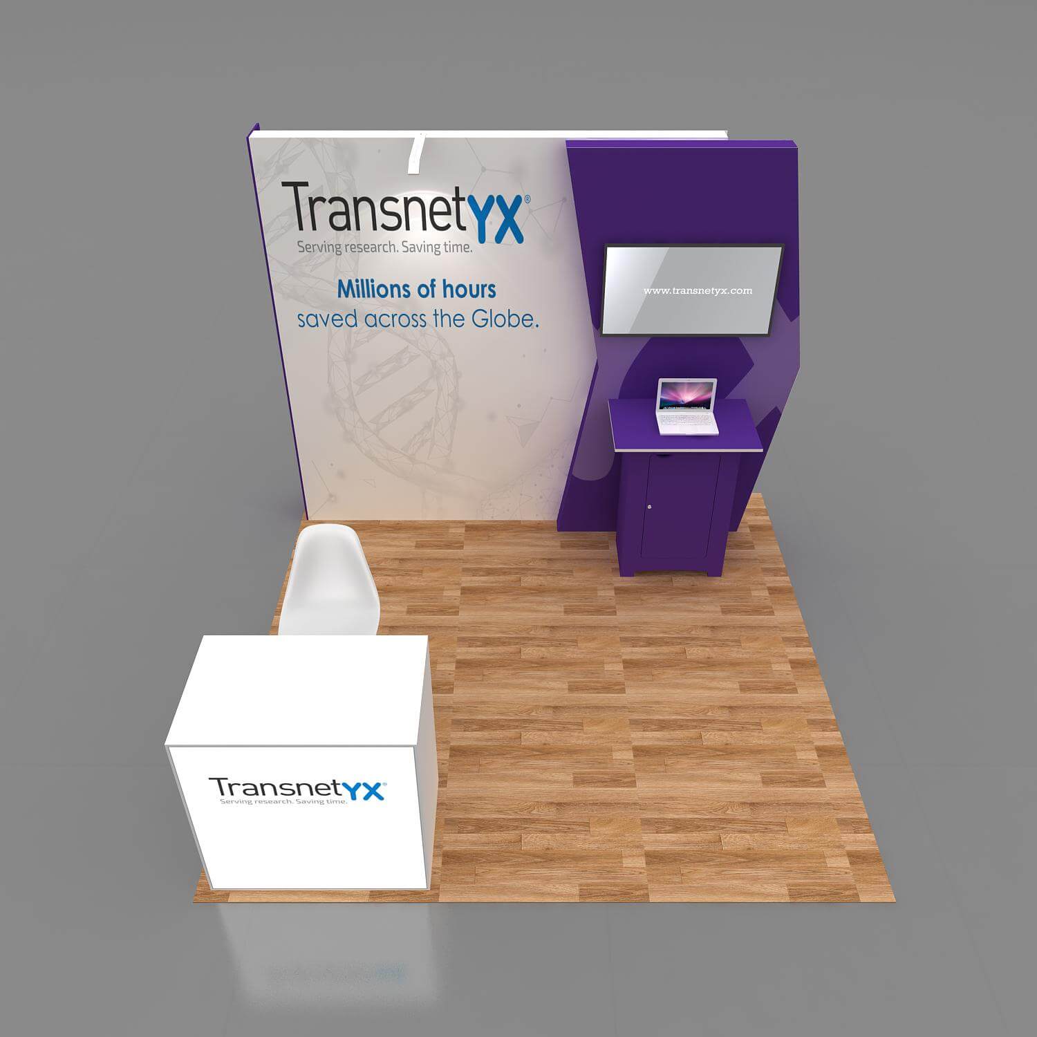 Arial View - RCR1010 11: Budget-friendly 10x10 trade show booth designs Arial View - RCR1010 11: Budget-friendly 10x10 trade show booth designs