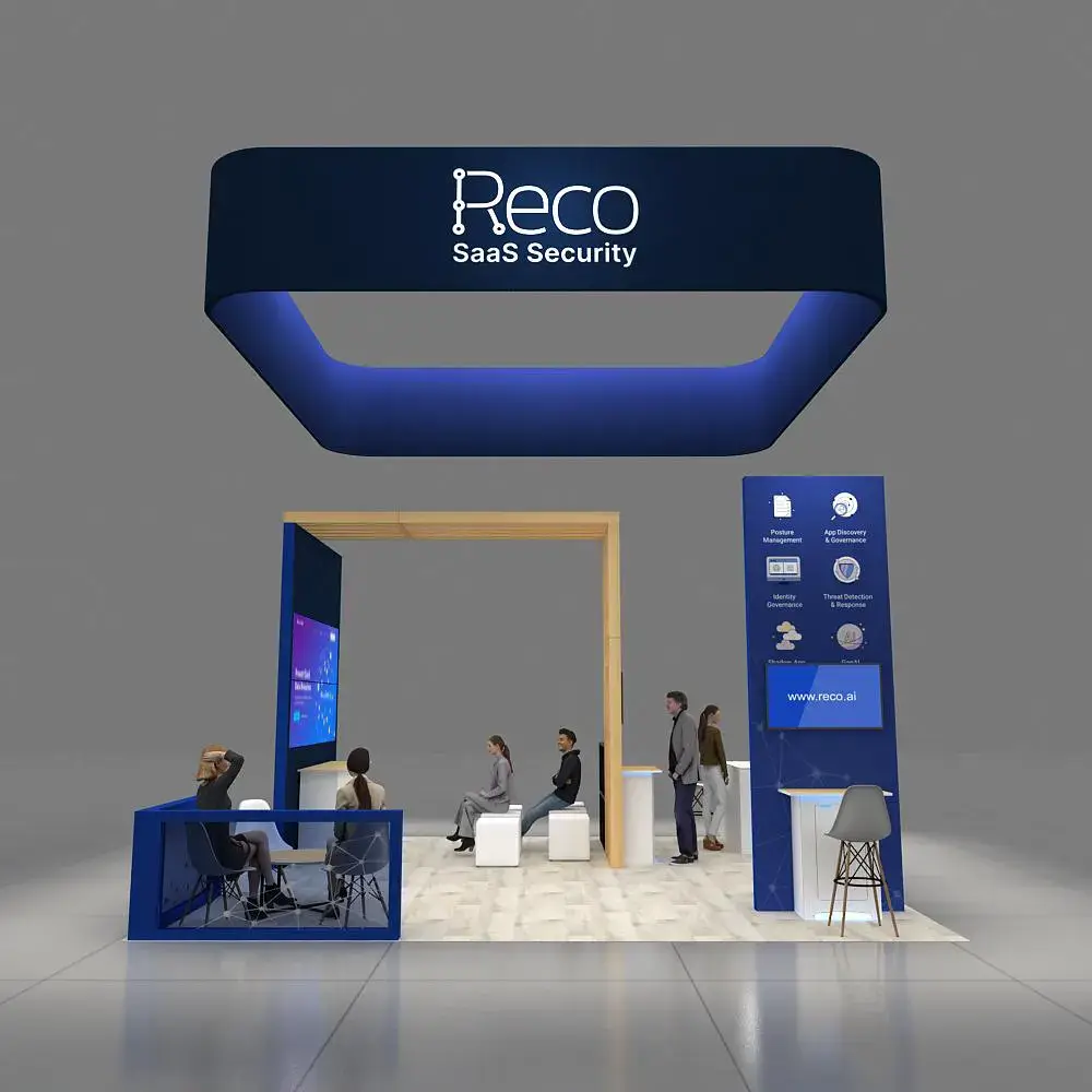 Right Side Perspective View – YRLU2020 63: Stunning 20x20 Custom Trade Show Exhibit Rental Experience