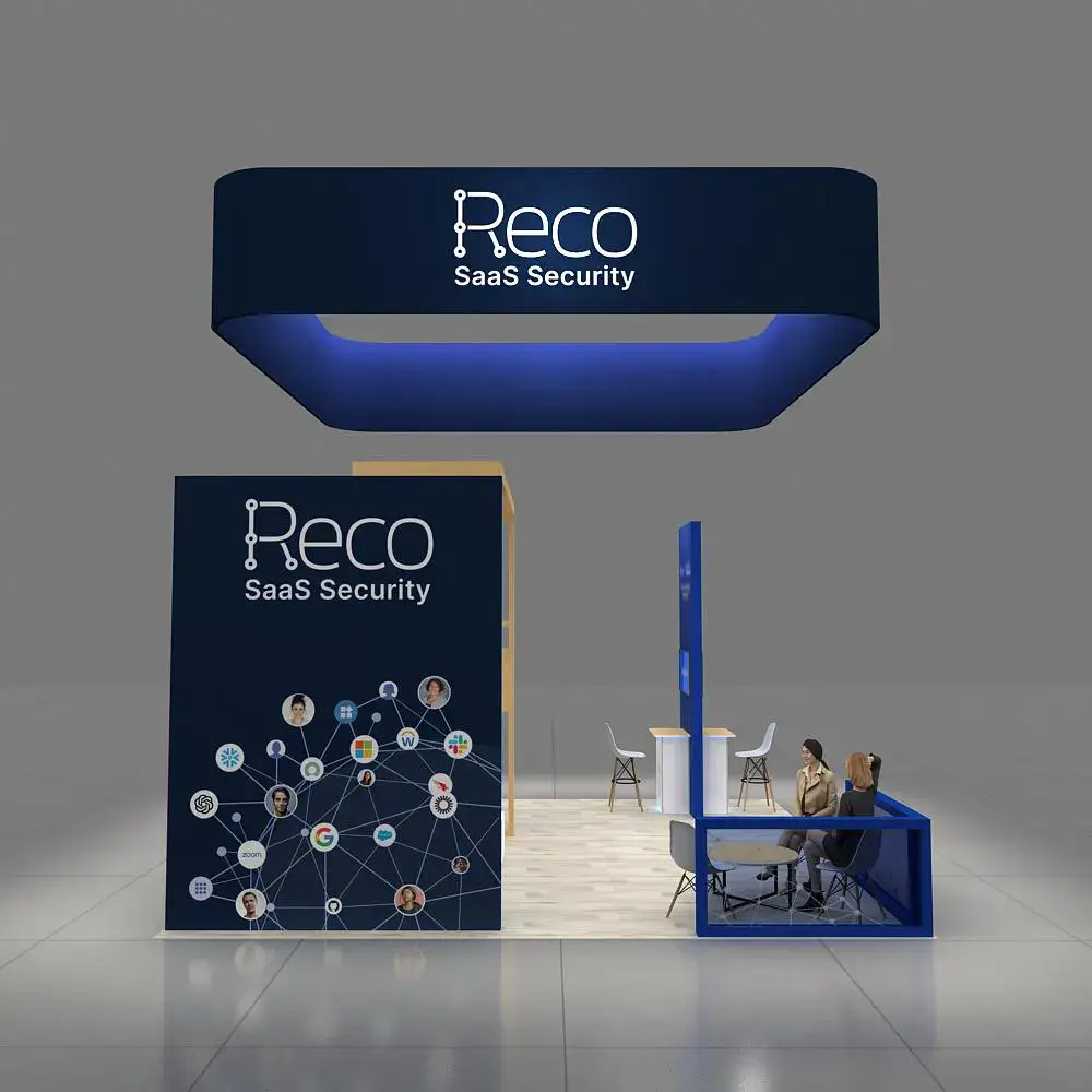 Back Side Perspective View – YRLU2020 63: Attractive 20x20 Rental Exhibits for Trade Show Marketing
