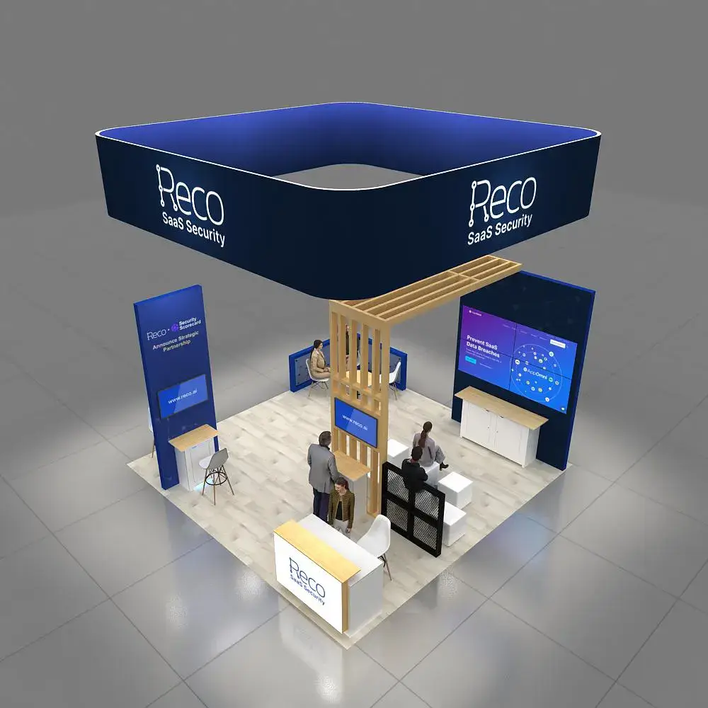 Arial View – YRLU2020 63: Visually Compelling 20x20 Exhibit Booth for Engagement