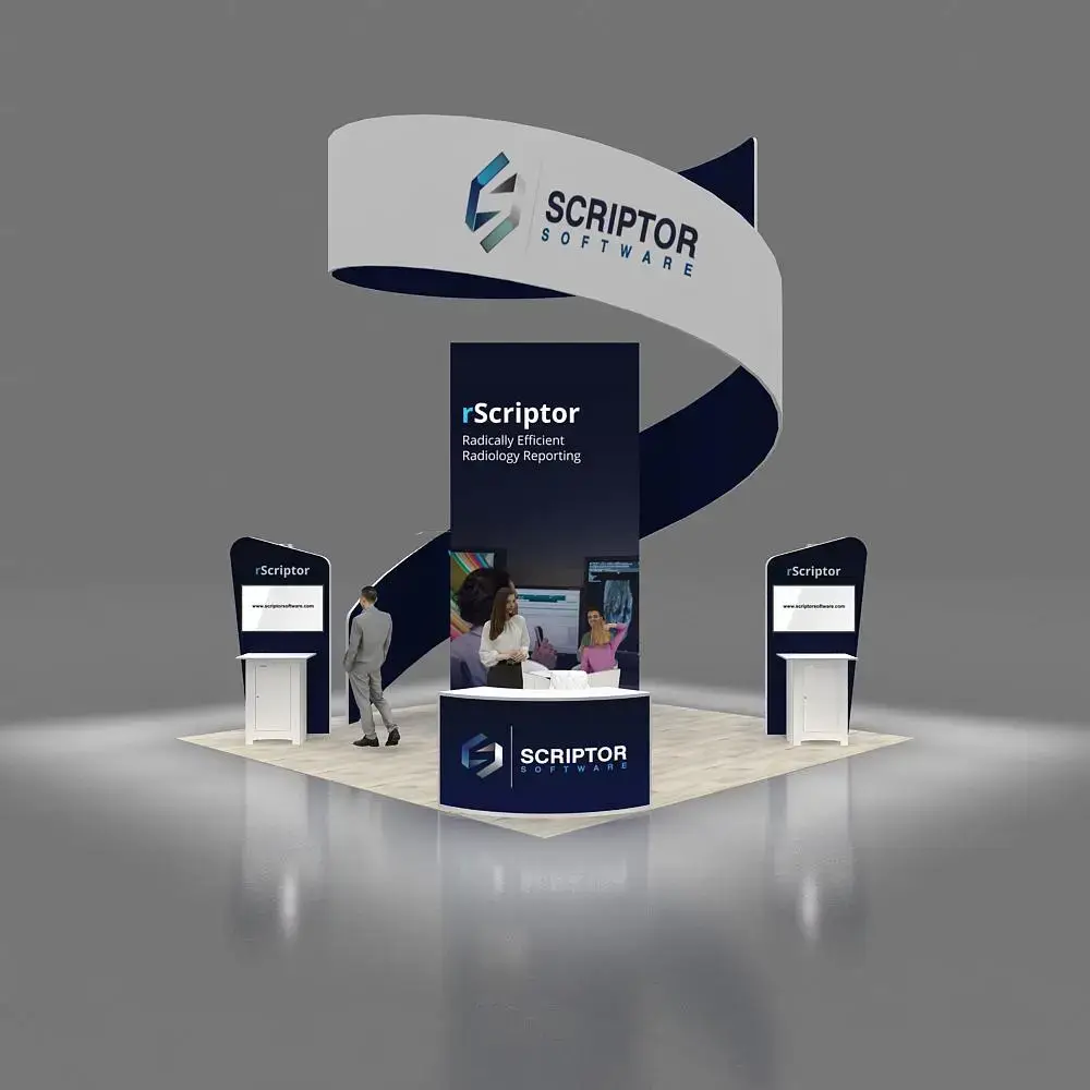 Scriptor 20x20 YRLU 2020 booth design
