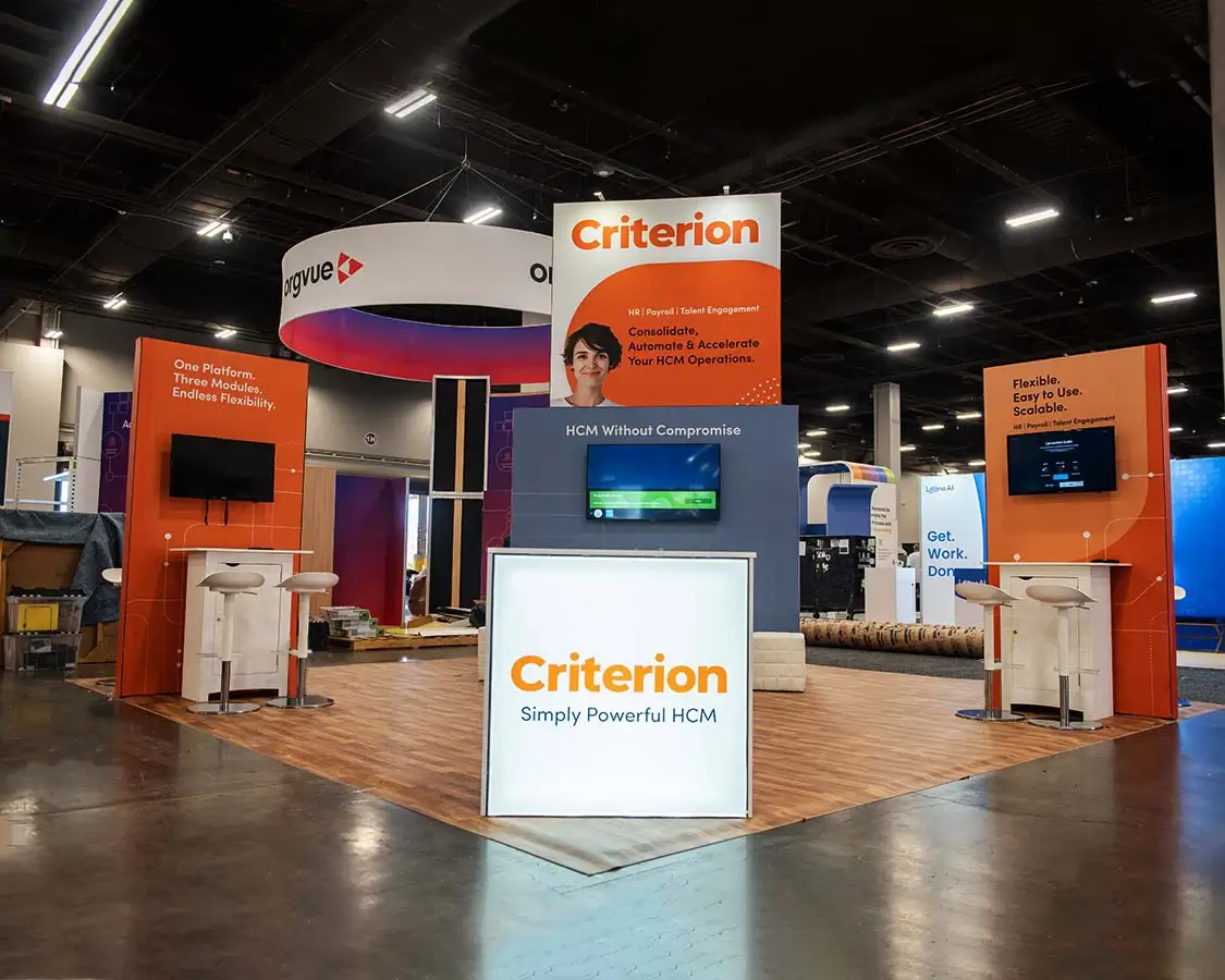 Trade show Rental Booth at ICSC Las Vegas 2024 Exponents