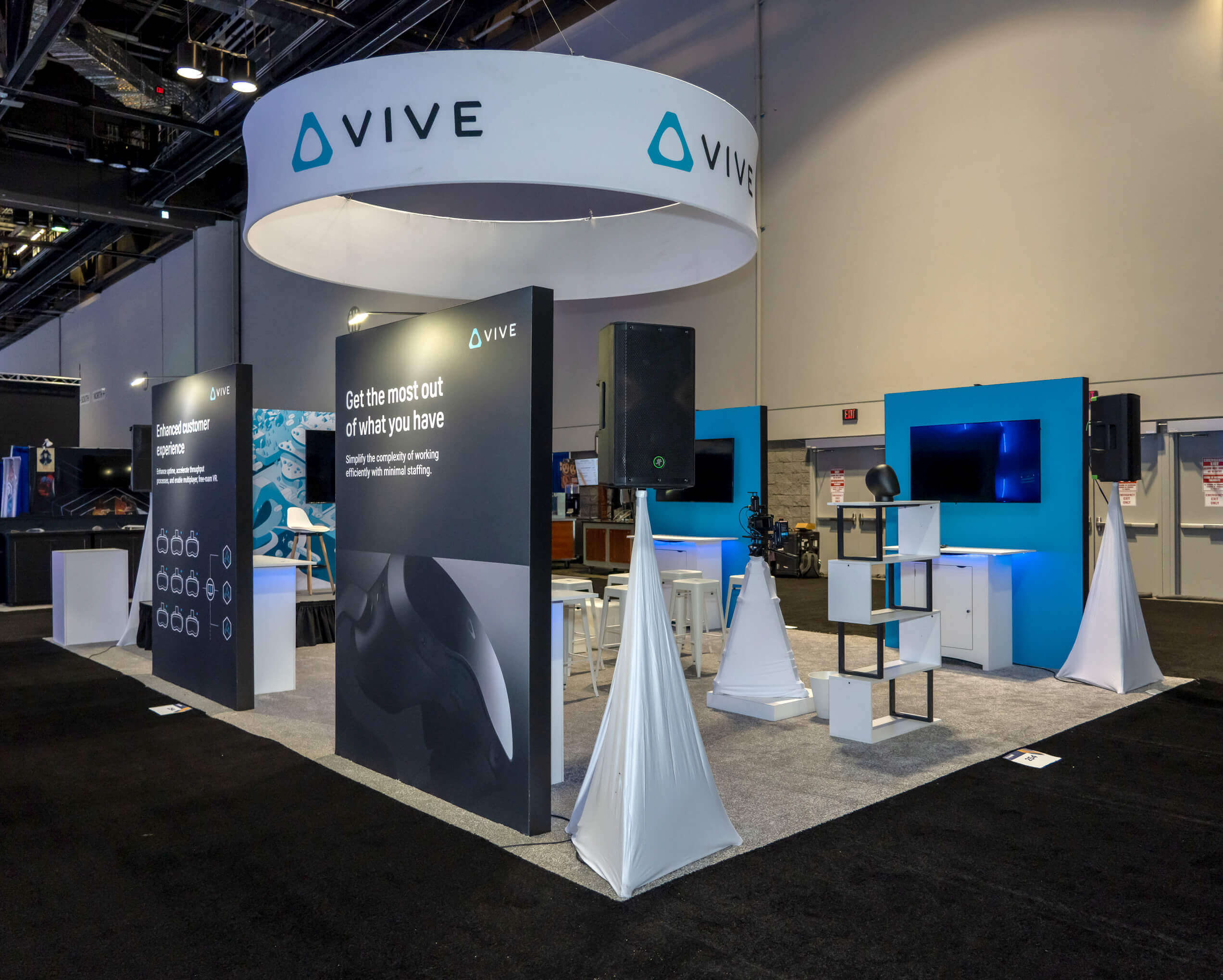 Trade show exhibits in Long Beach for ORS Annual Meeting 2024