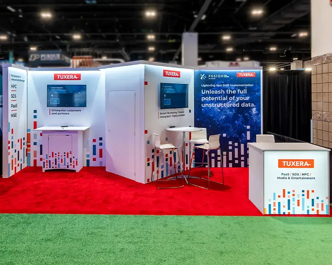10×20 Trade Show Booth AT Super Computers 2023, Denver, Colorado