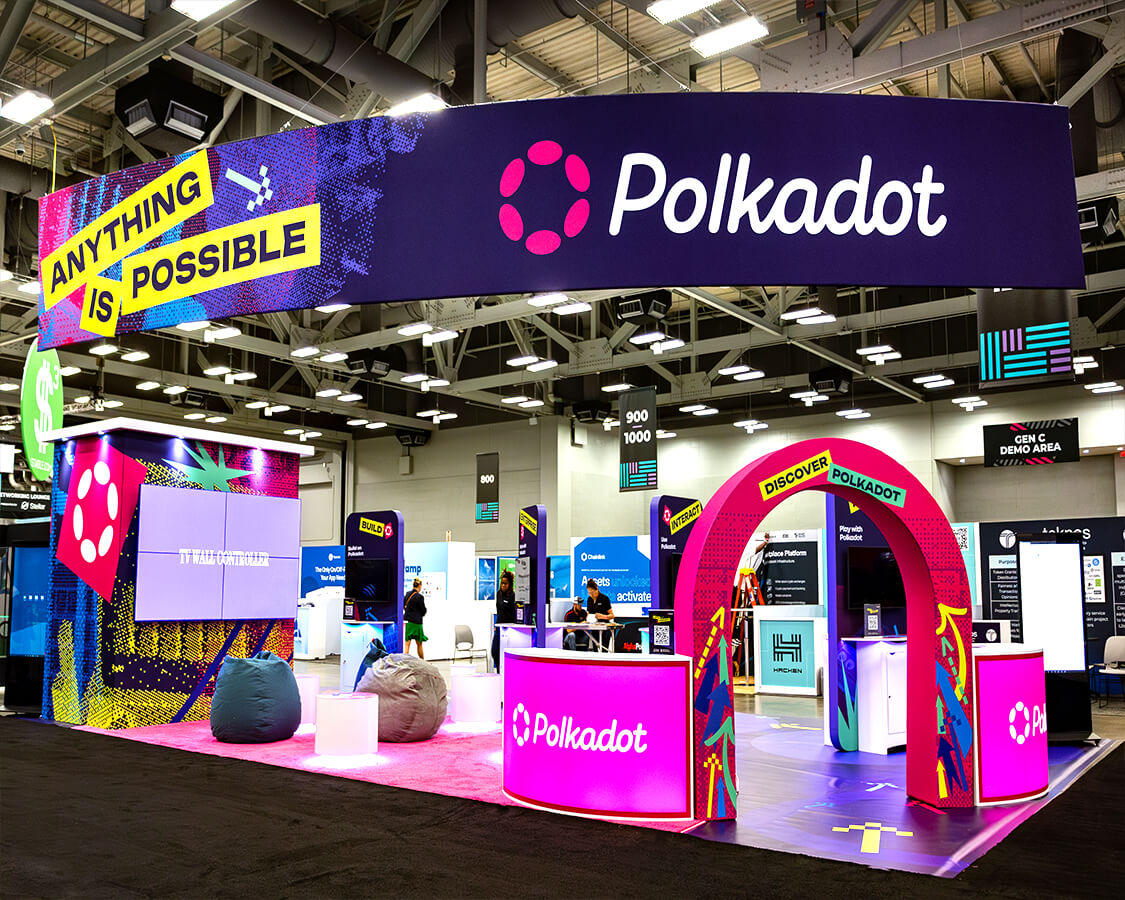 Polkadot - Stand out with impactful 22x40 trade show booth rentals