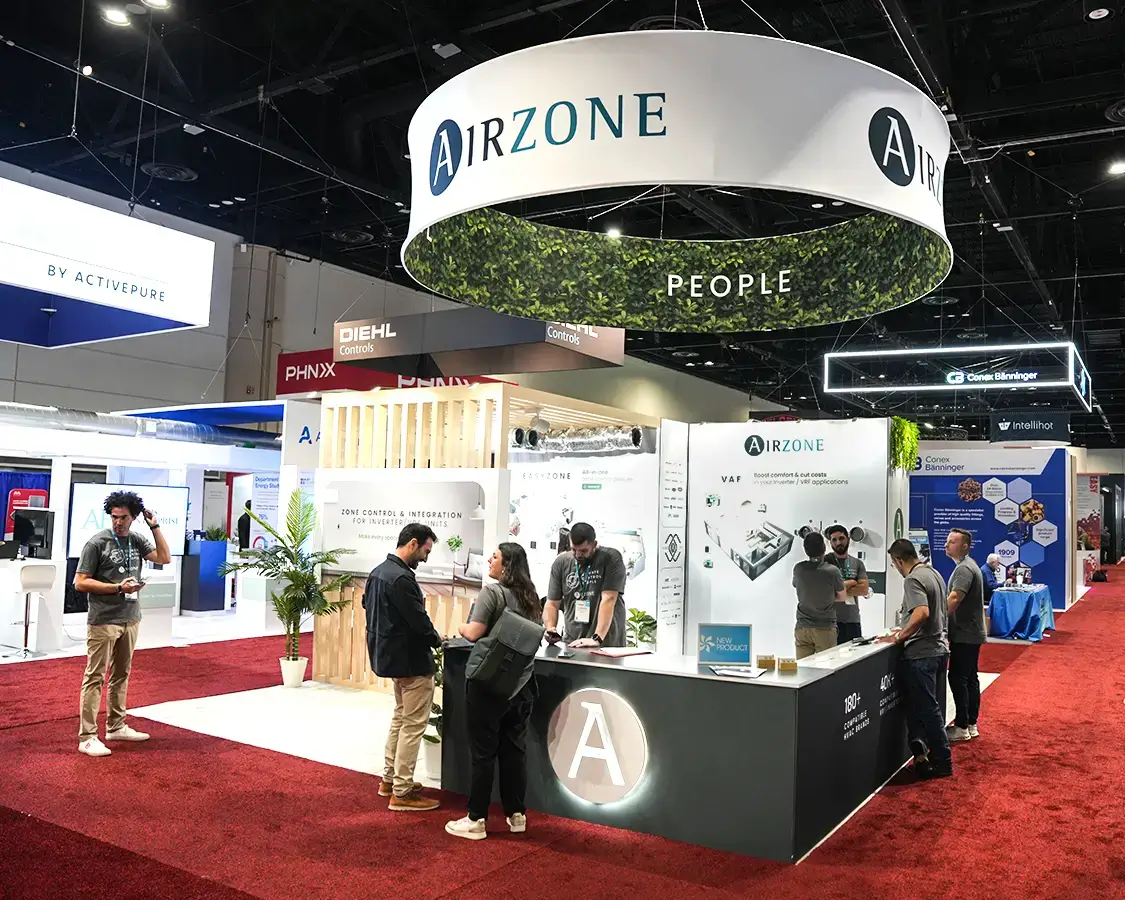 AIRZONE 20×20 Trade Show Booth AT AHR Show 2025, Orlando, FL