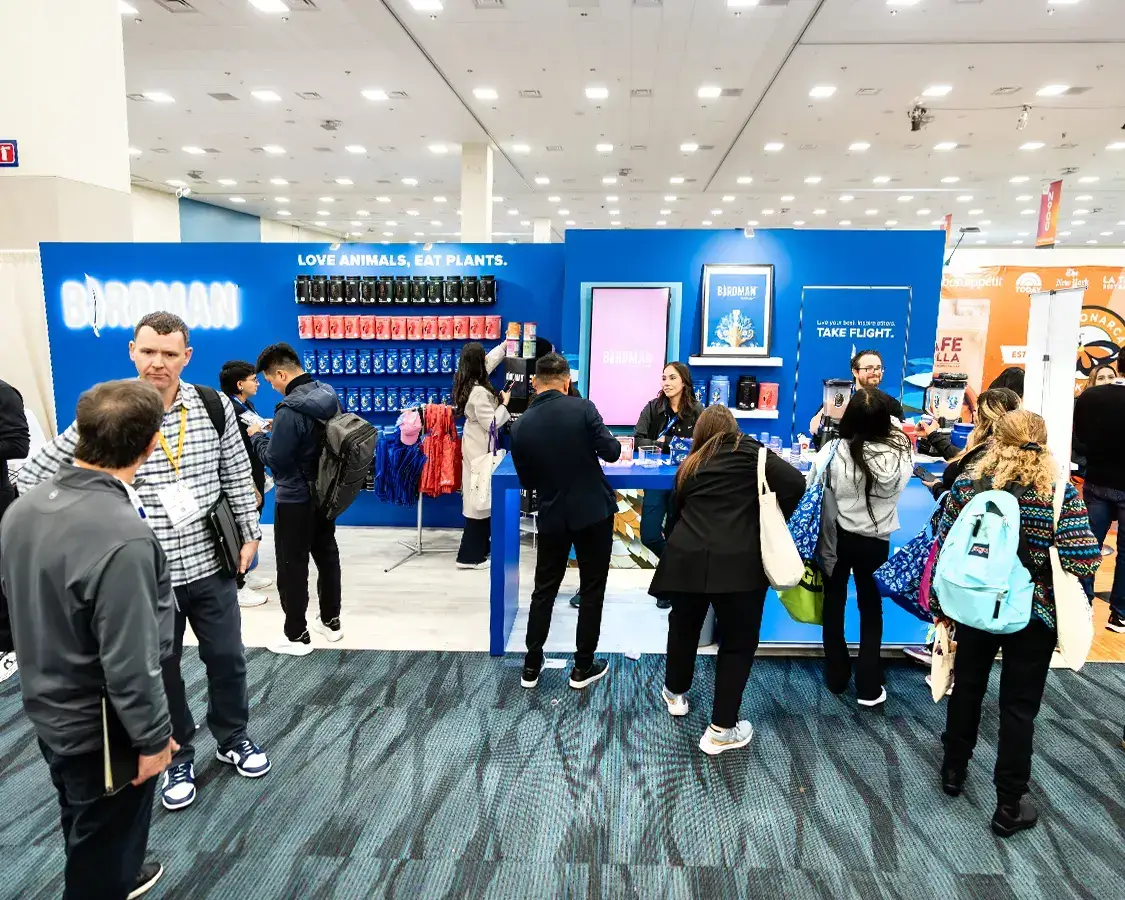 10×30 Trade Show Exhibit for Birdman At Natural Products Expo West, Designed and Built By Exponents in Anaheim