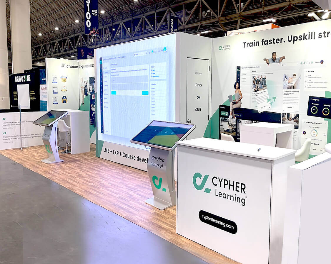 Cypher Learning 10×30 Trade Show Exhibit Design AT ATD Show 2024, New Orleans, LA