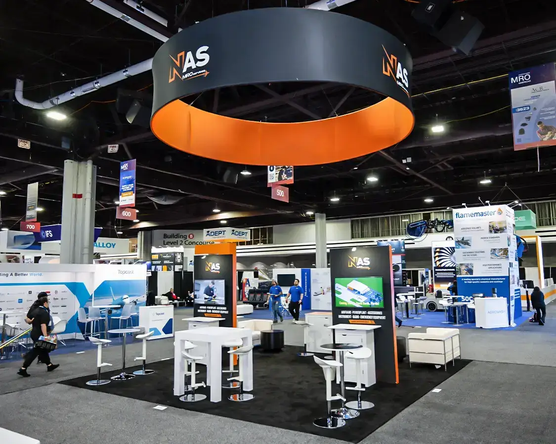 20×20 Trade Show Exhibit Rental AT MRO Americas Show 2025, Atlanta, GA