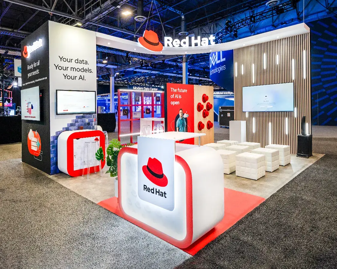 Make an impact with attention-grabbing 20x20 rental booths
