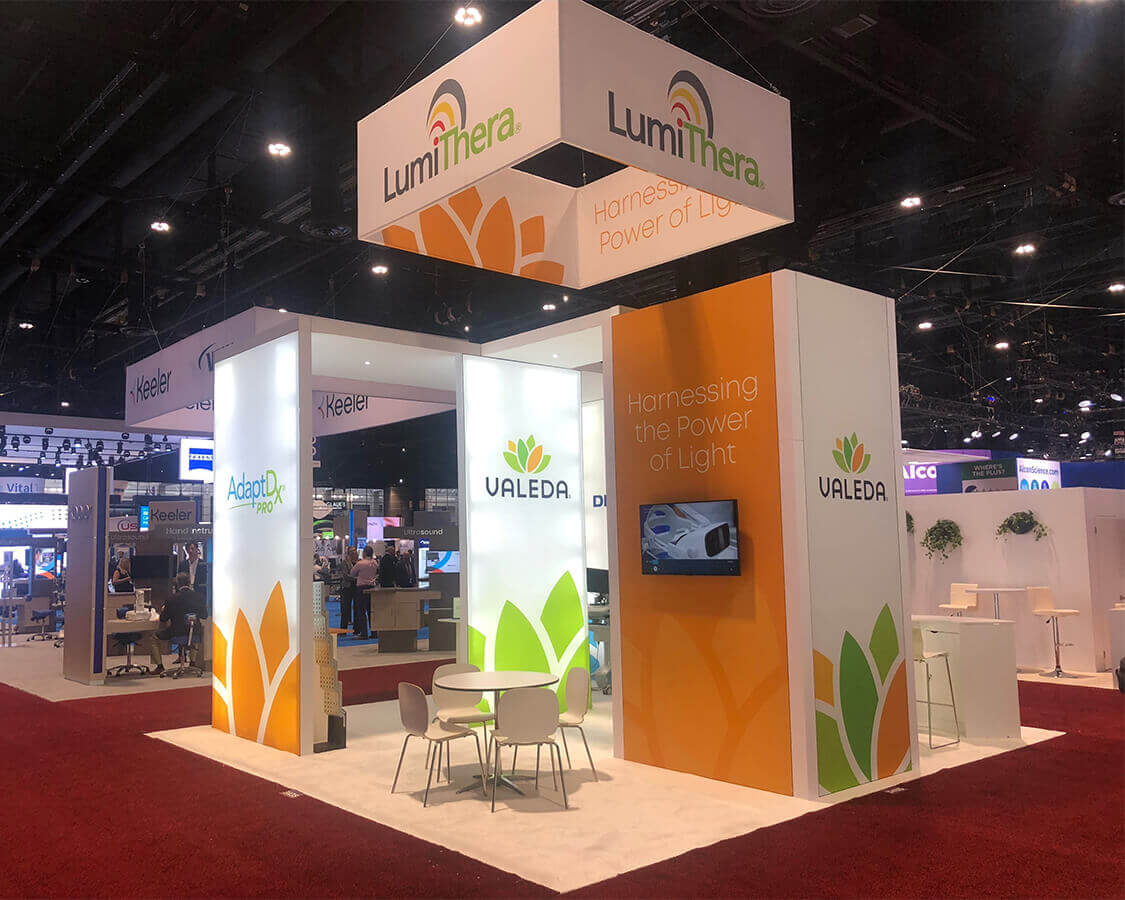 LumiThera - 20’x20′ Exhibition Stand Rentals at AAO, Chicago, IL