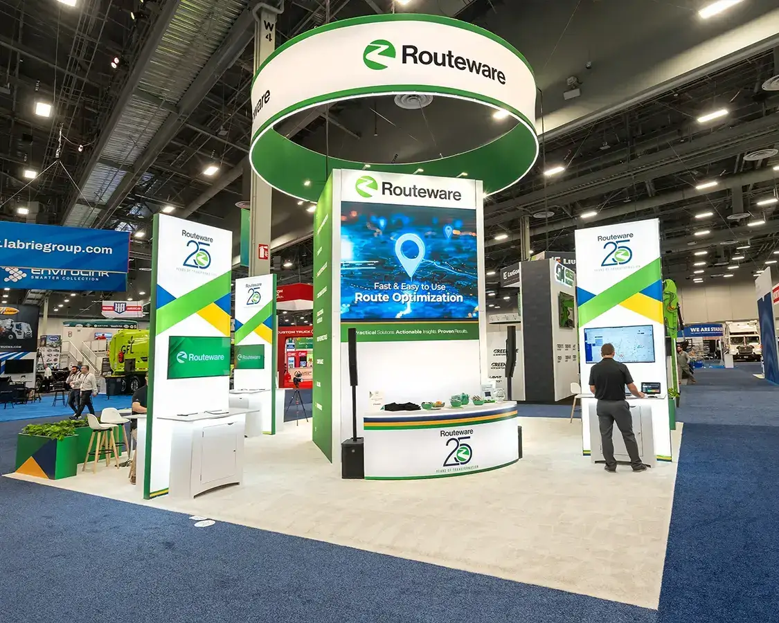 Routeware 30x30-Trade-Show-Exhibit-Rental-at-Waste-Expo-Show-