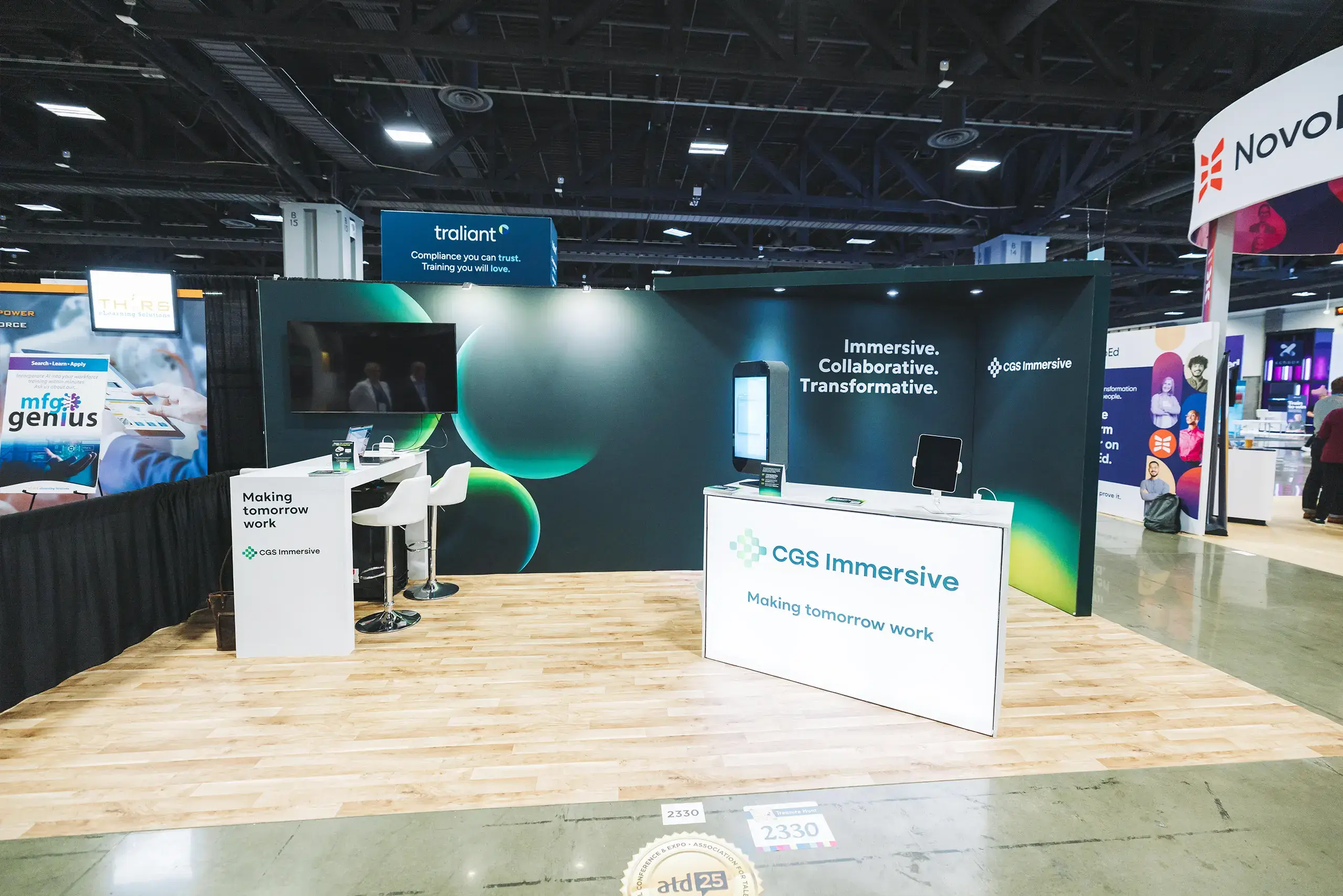 CGS Immersive 10x20 trade show display rental at ATD Show