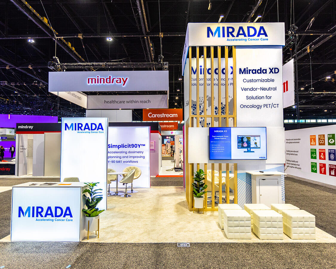 Mirada - 20×20 Exhibition Stand Rentals at RSNA Show, Chicago, IL