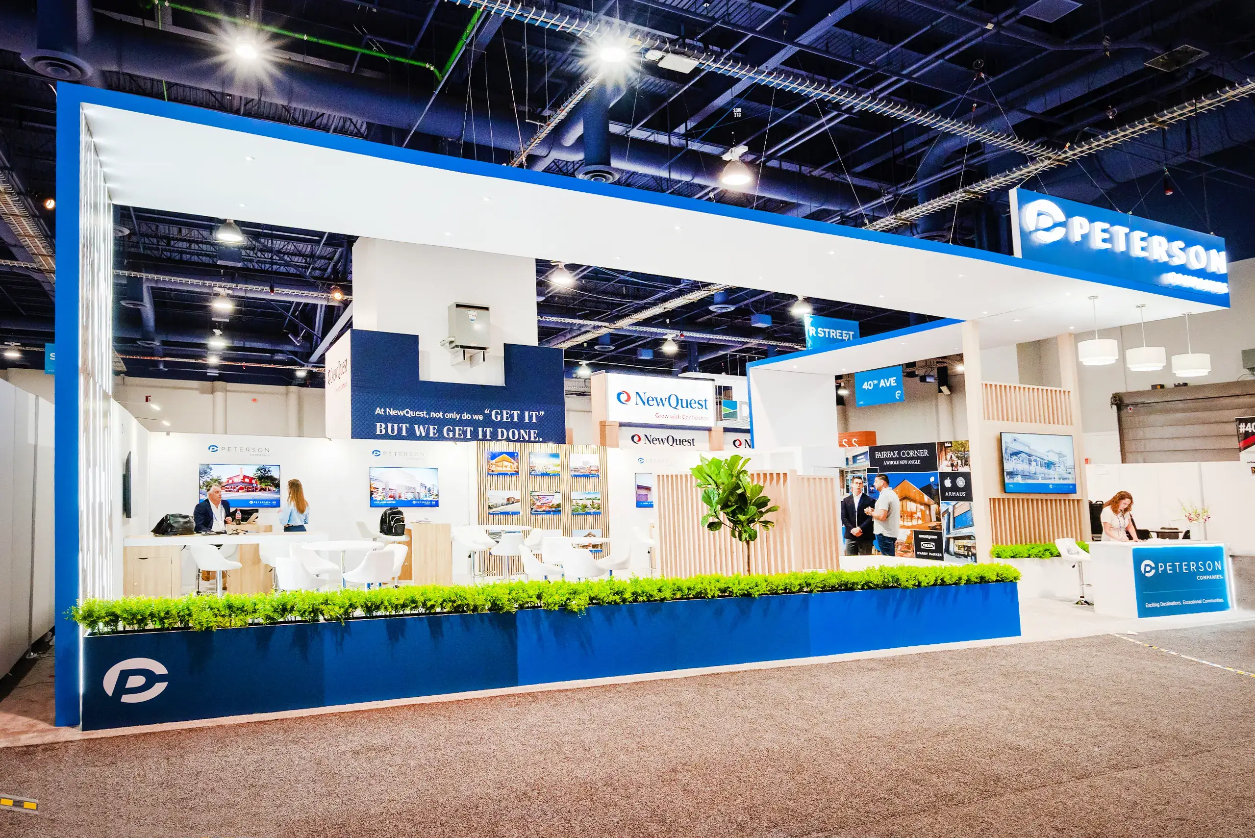 Peterson Companies 30'x50' Trade show exhibit rental at ICSC Show 01