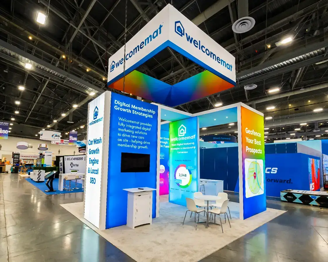 Welcomemat - 20x20 Exhibition Stand Rentals AT Car Wash Show, Las Vegas, NV