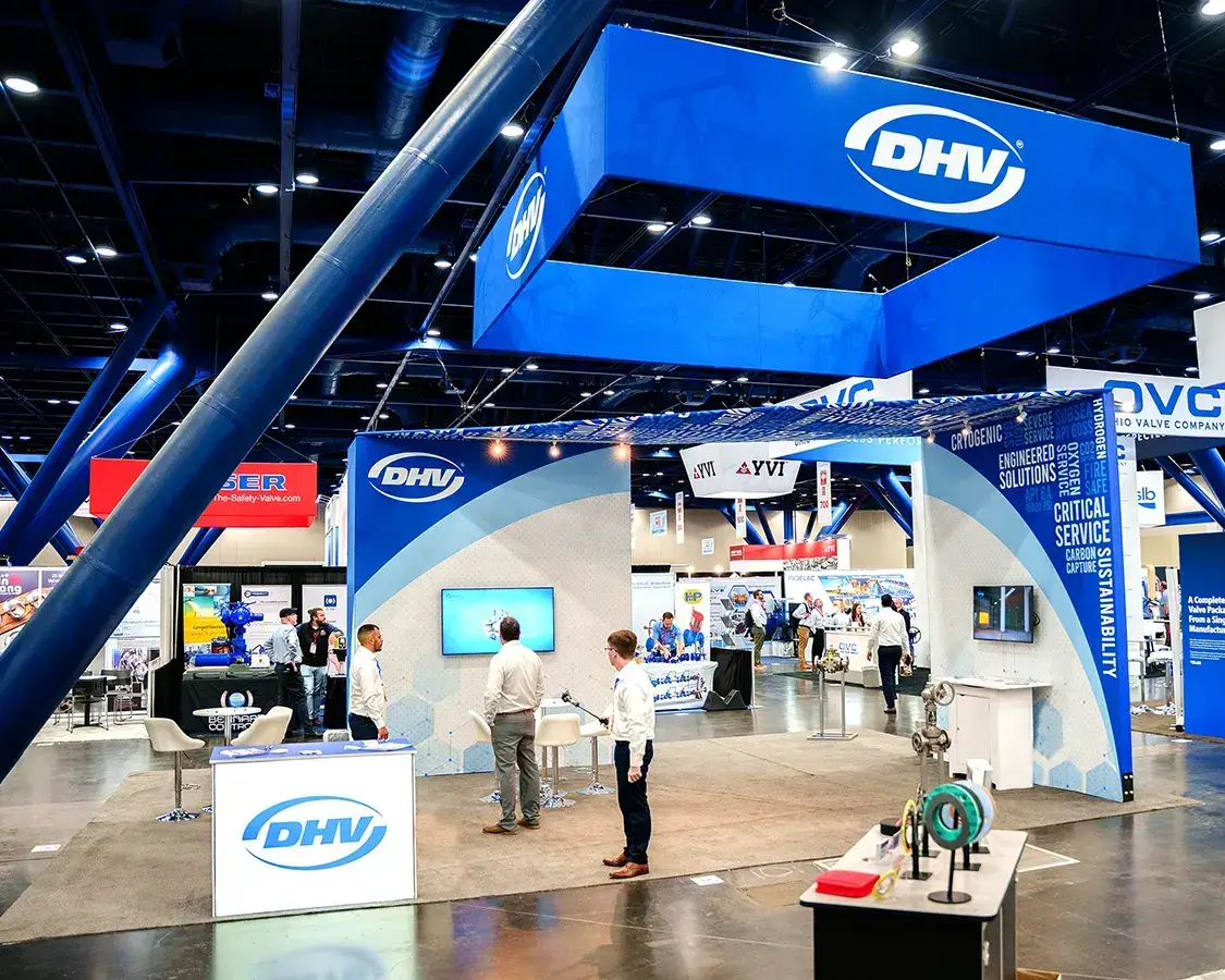 Dhv 20x30 Trade Show Exhibit at Valve World Americas Show 2025, Houston, TX