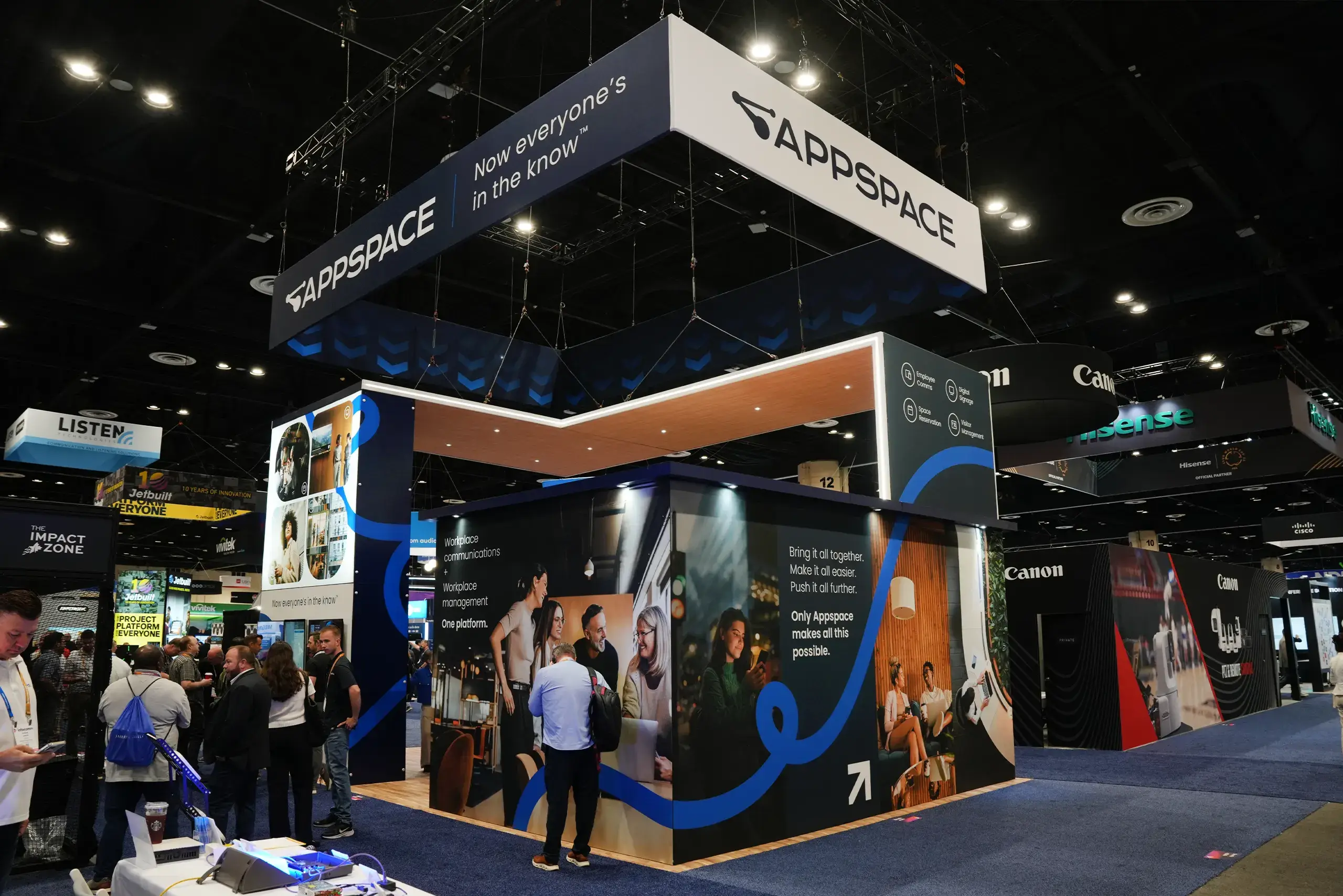 Appspace - 20x30 exhibit rental at Infocomm