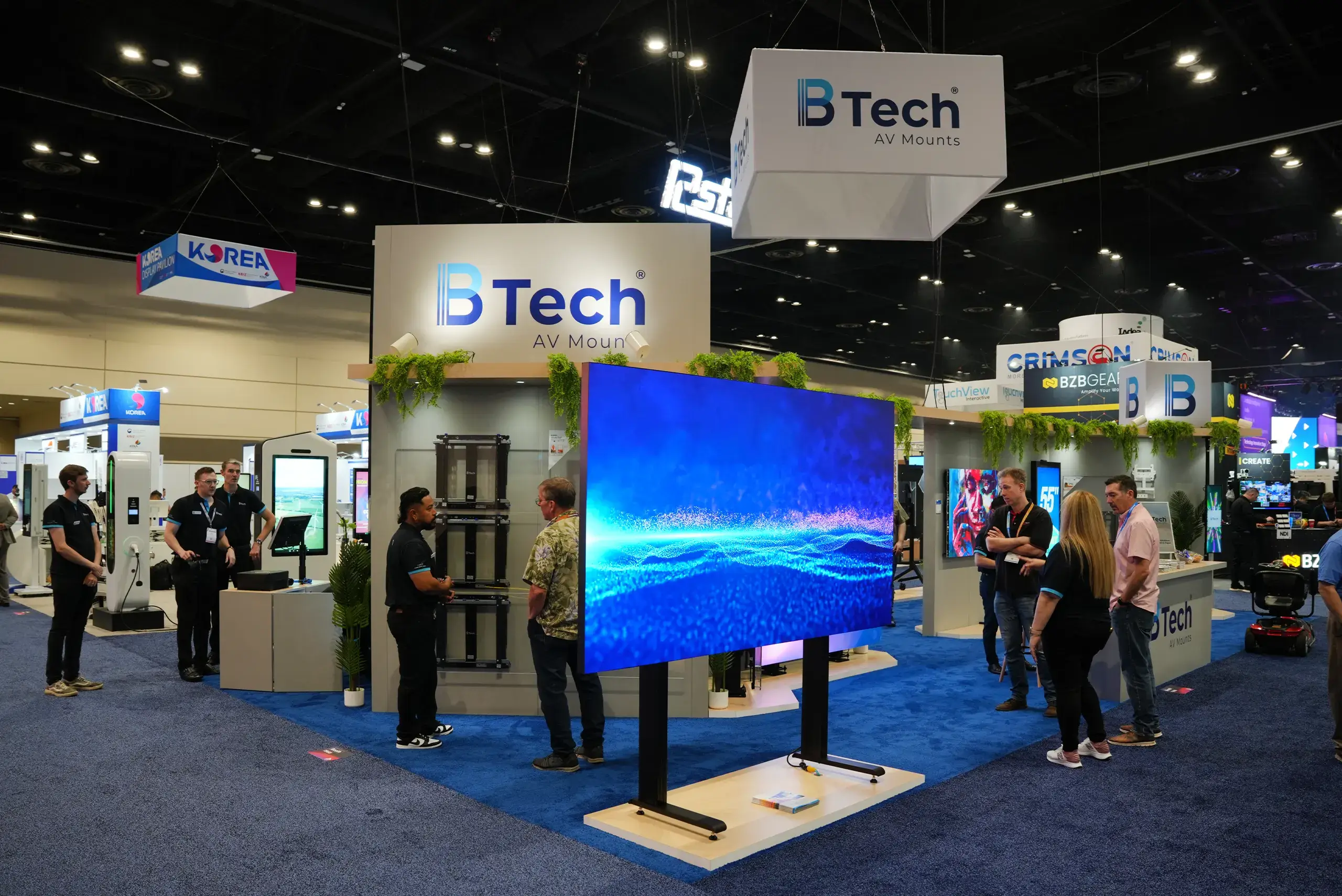 B-Tech - 20x40 Trade show exhibit rental at Infocomm
