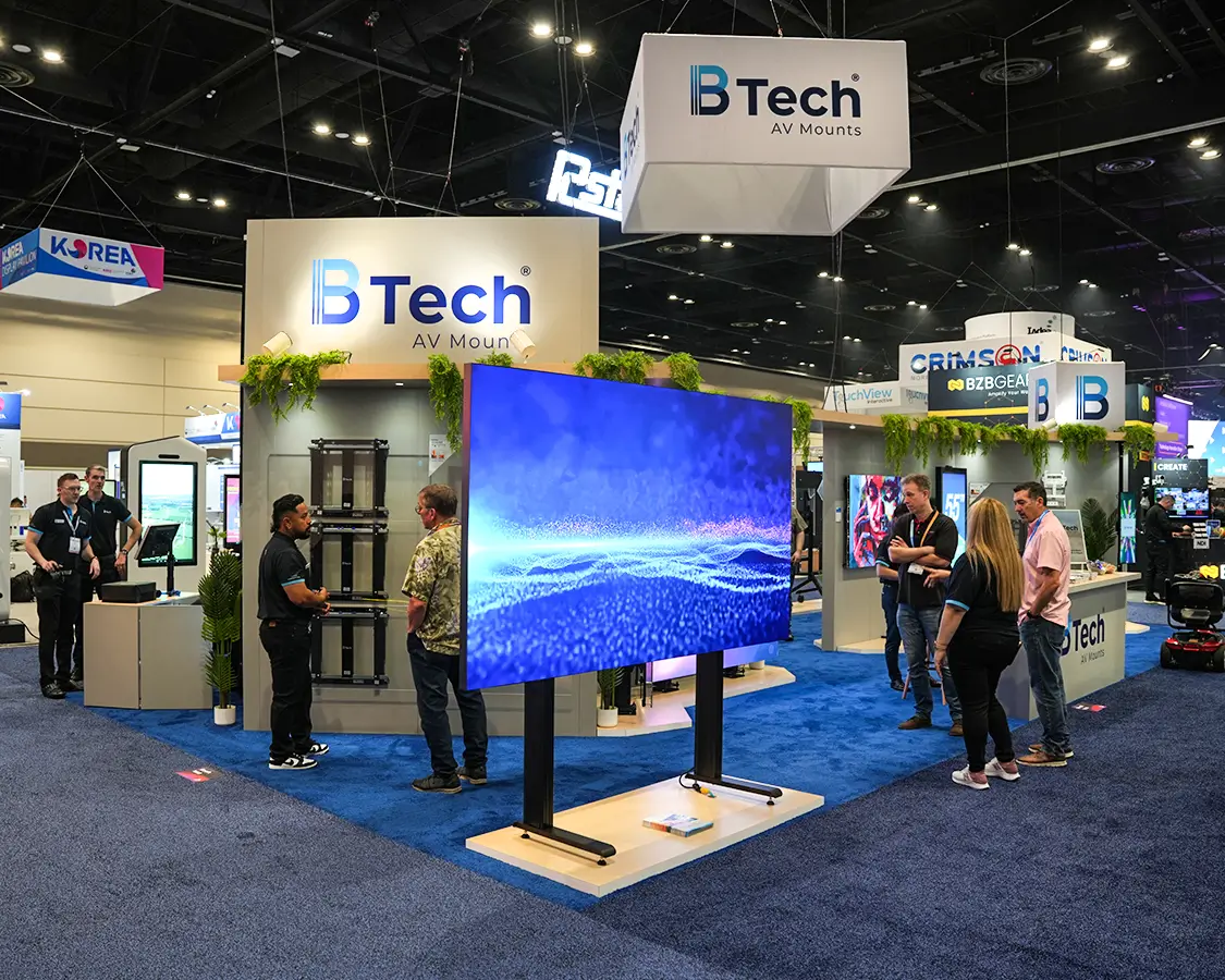 B-Tech AV Mounts - 20×40 Trade Show Exhibit Booth at InfoComm, Orlando, FL