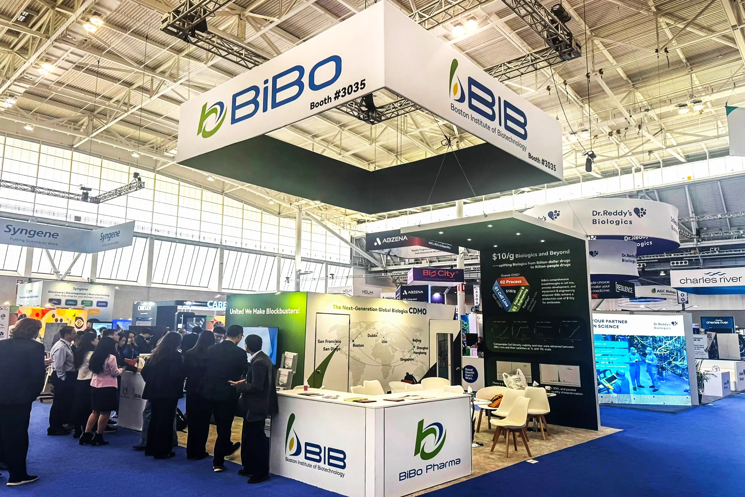 Bibo 20x20 Trade Show Exhibits Booth at Bio International 2025, Boston, MA