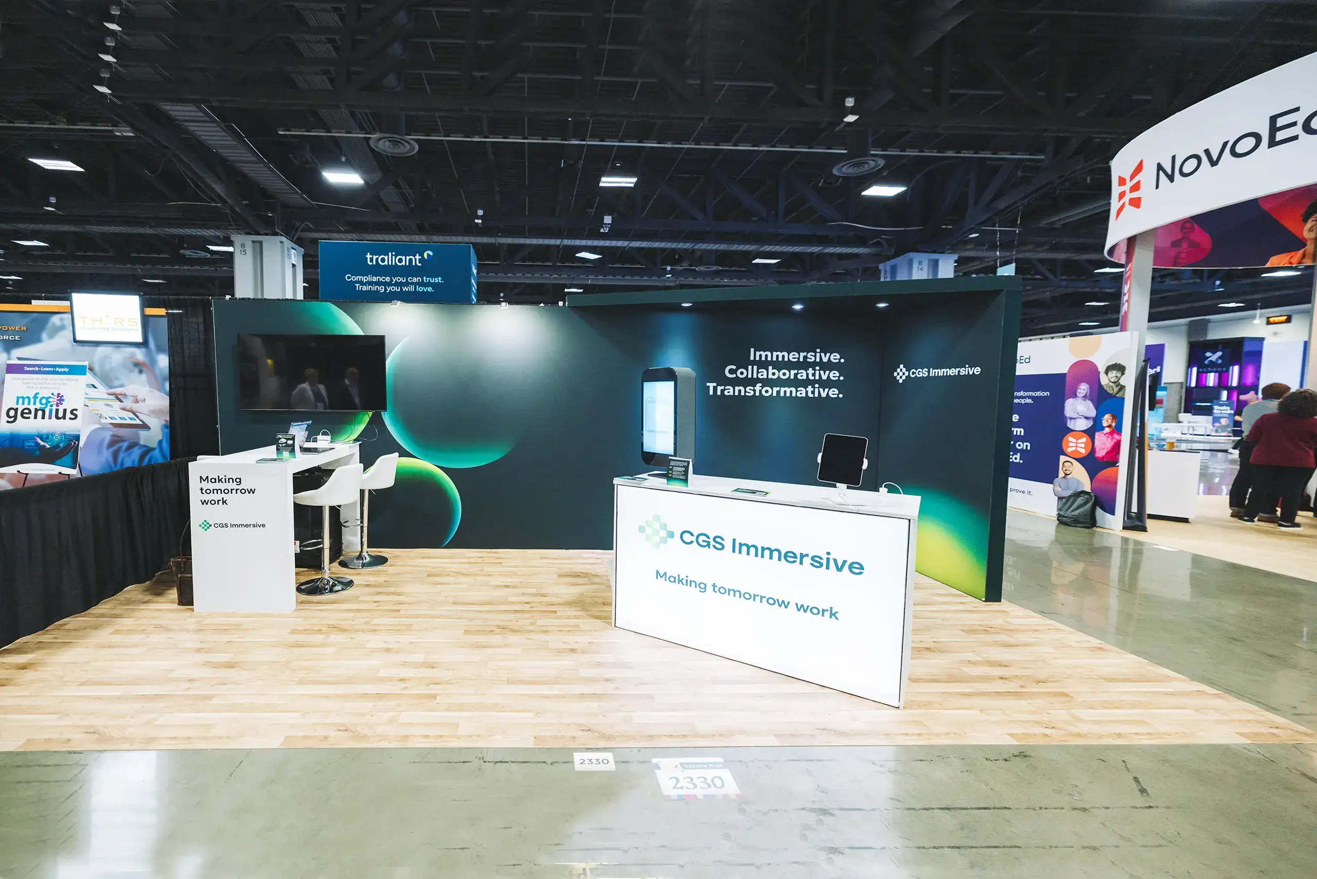 CGS Immersive 10x20 trade show display rental at IDDBA