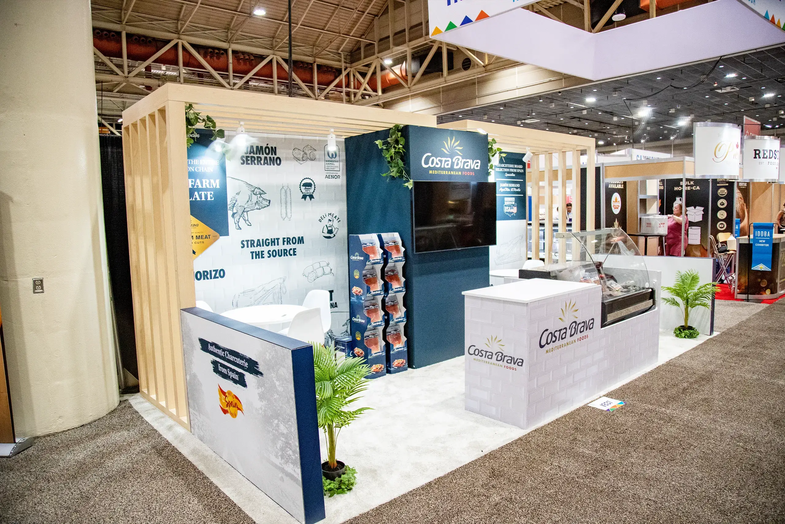 Costa Brava 10x20 trade show exhibit rental at IDDBA