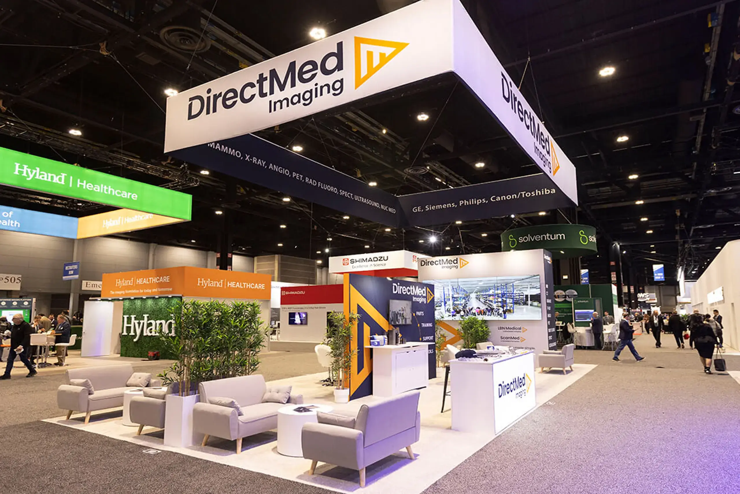 DirectMed 20x40 booth rental at RSNA