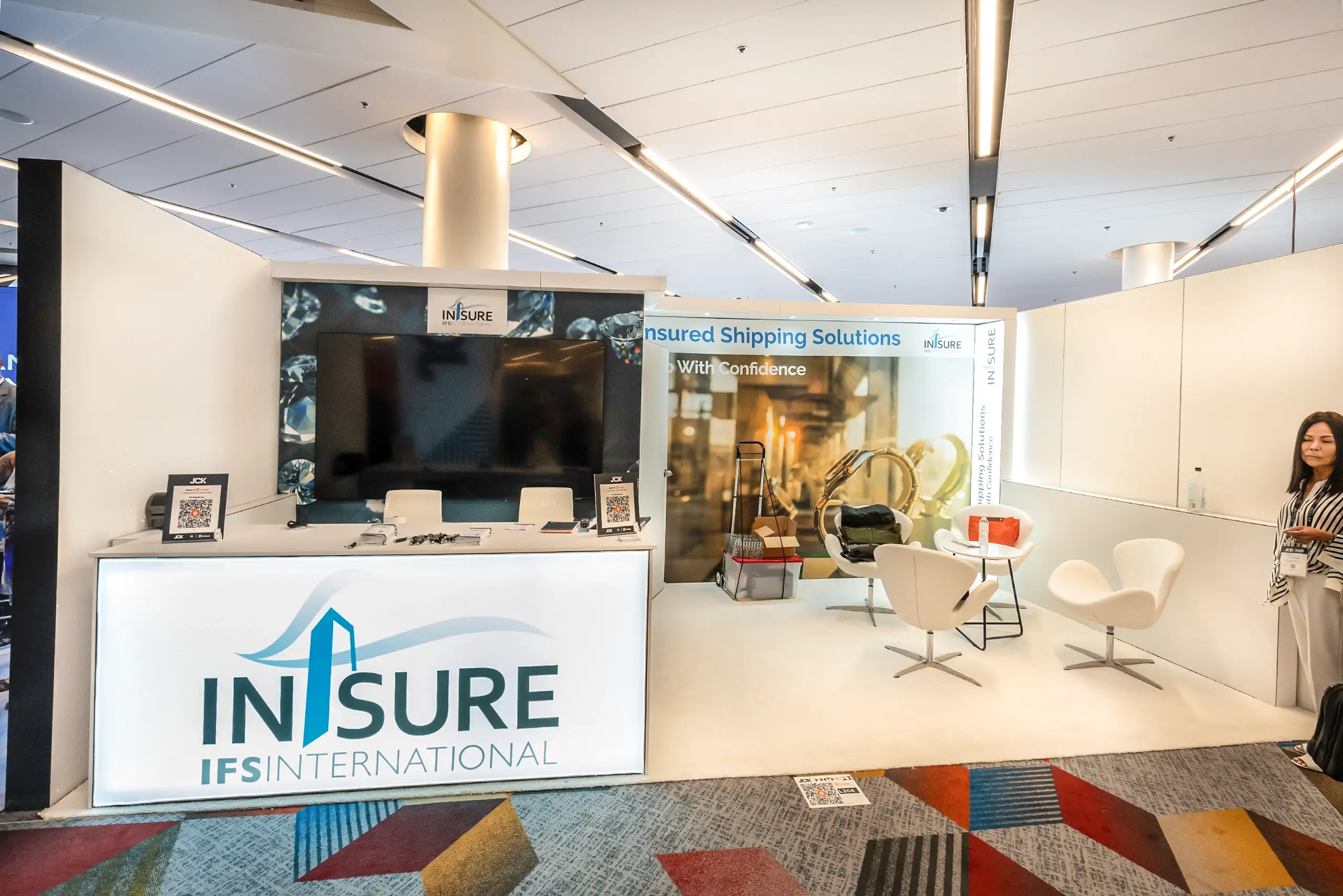 IFS Inforsure Inc, 10x20 trade show booth rental at JCK Show