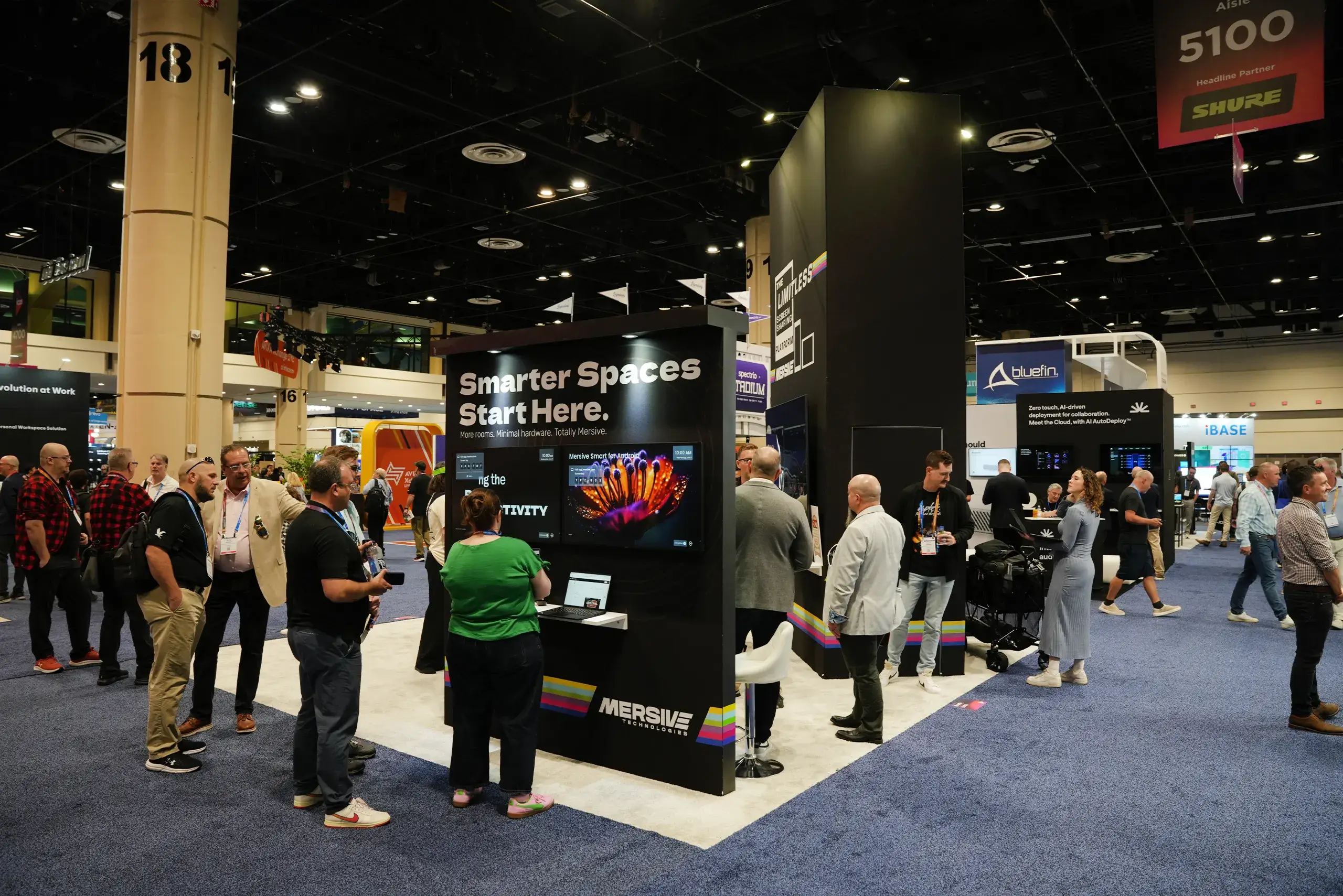 Mersive - 20x20 trade show booth rental at Infocomm