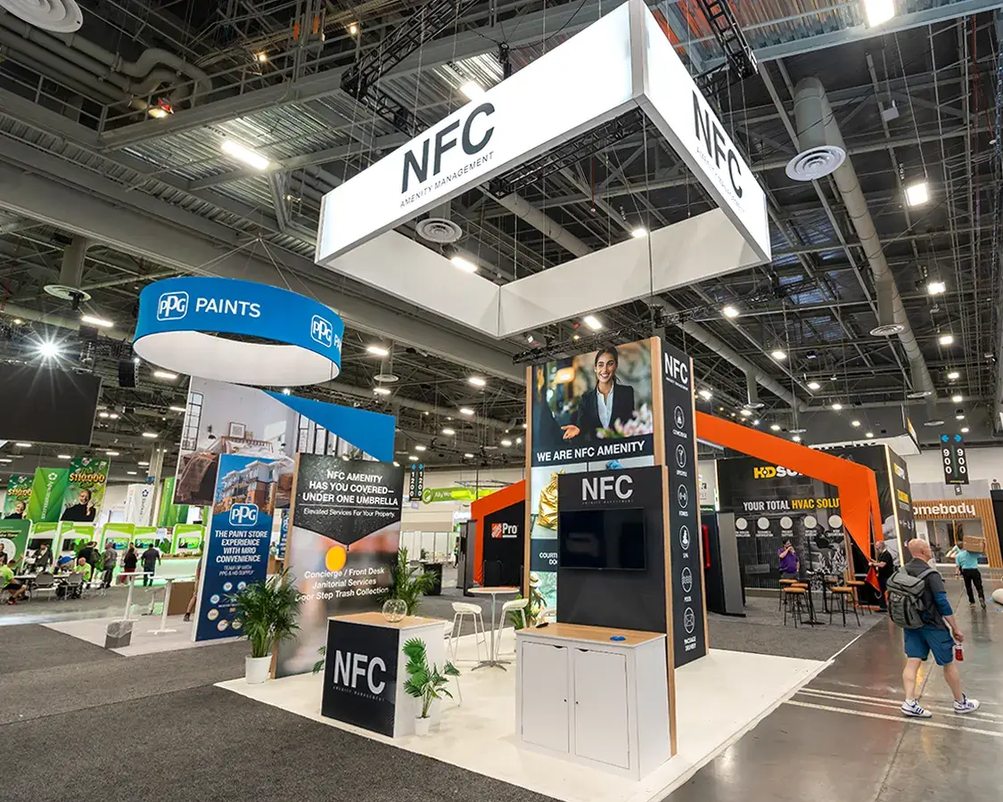 NFC - Stunningly creative nfc 20x20 booth rentals to get noticed