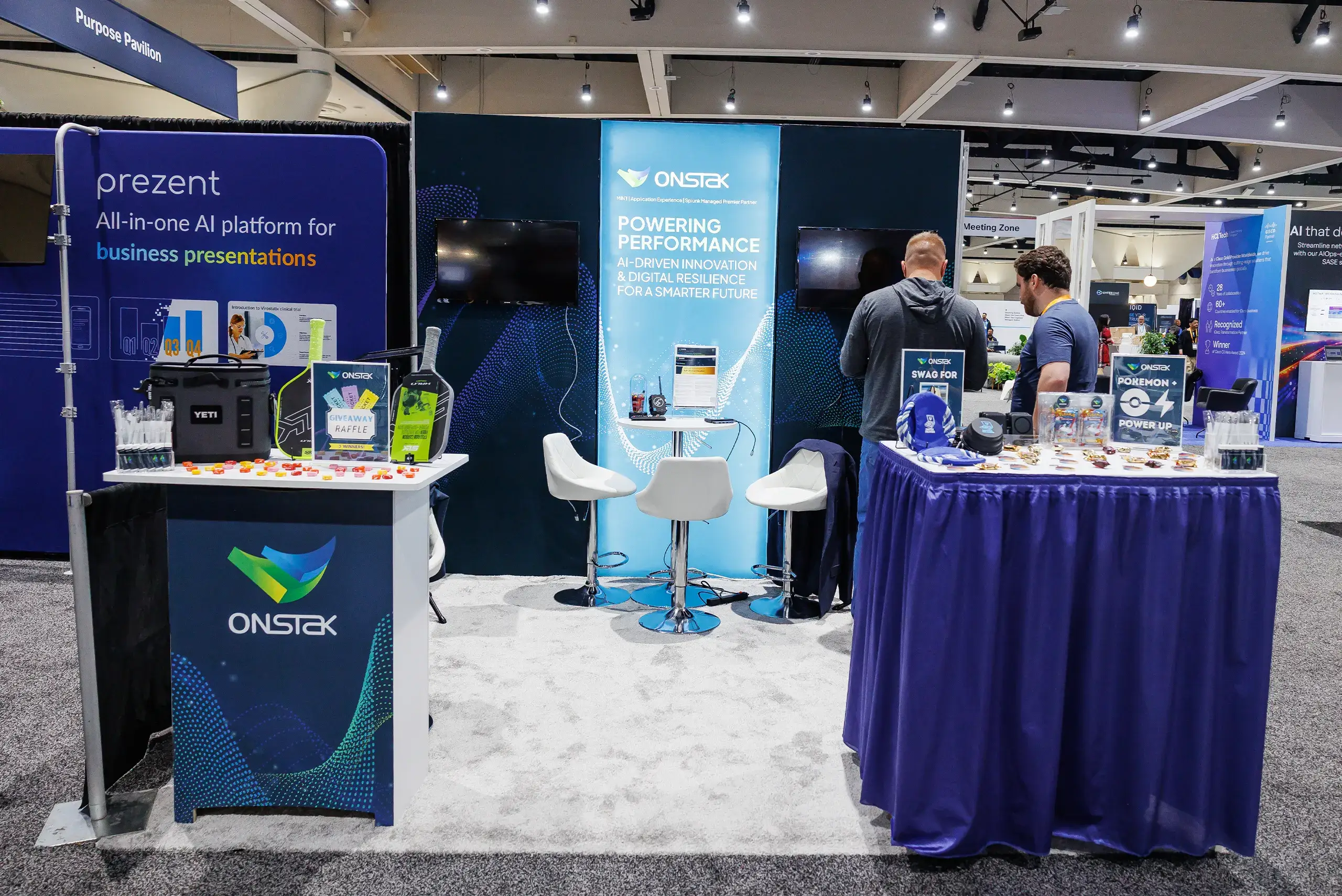 OnStak 10x10 Trade show display rental at Cisco live