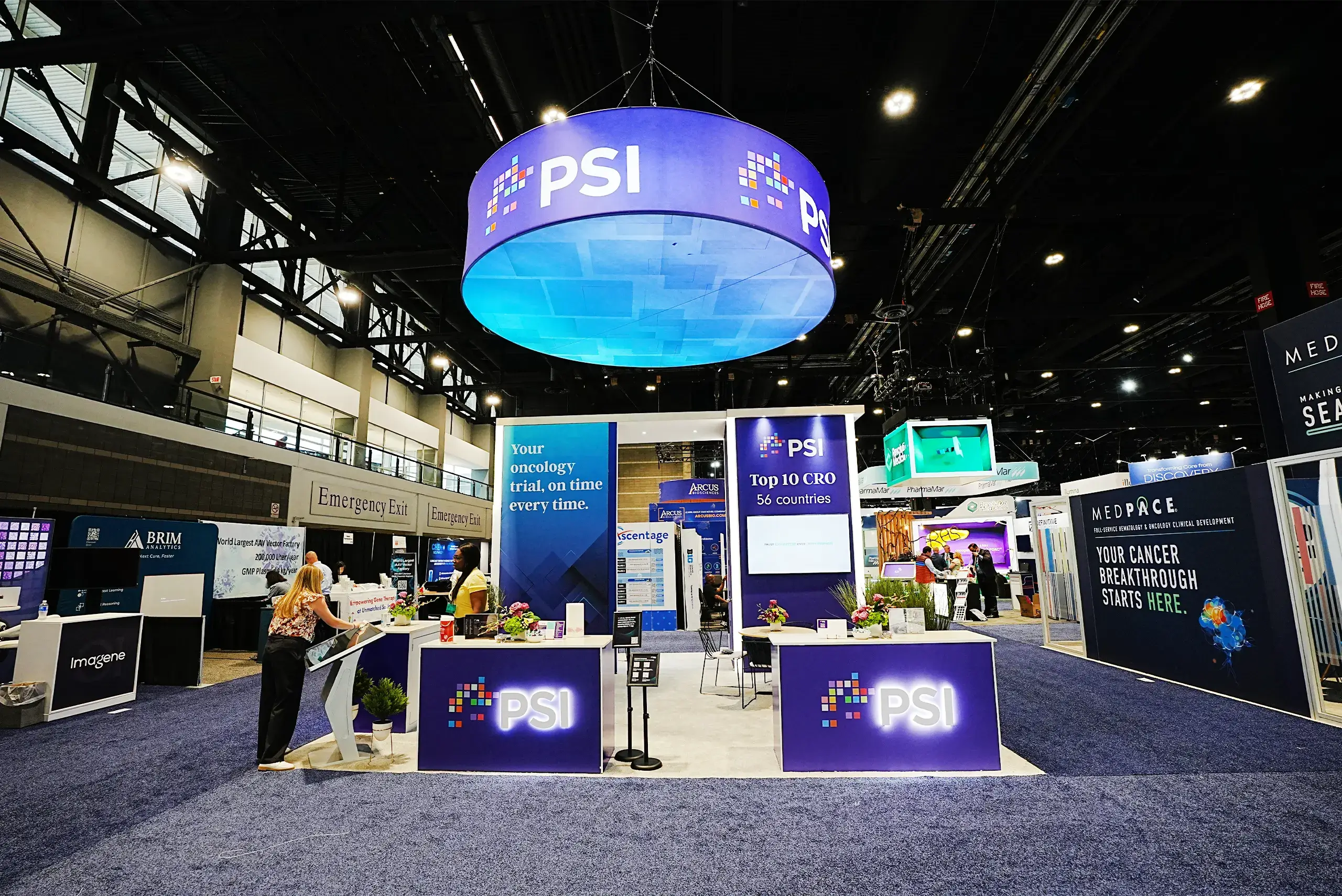 PSI CRO 20x20 booth rental at ASCO Show