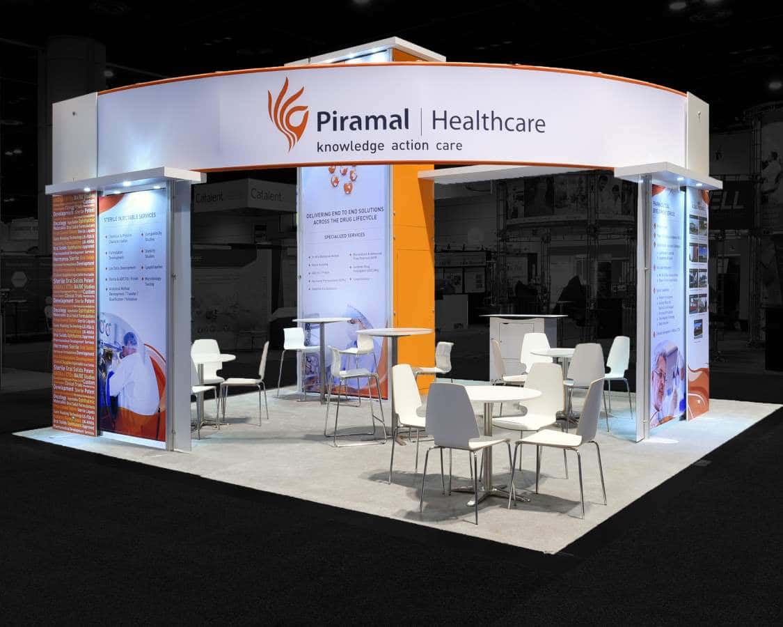 Piramal Healthcare - 20’x20′ Exhibition Stand Rentals at AAPS