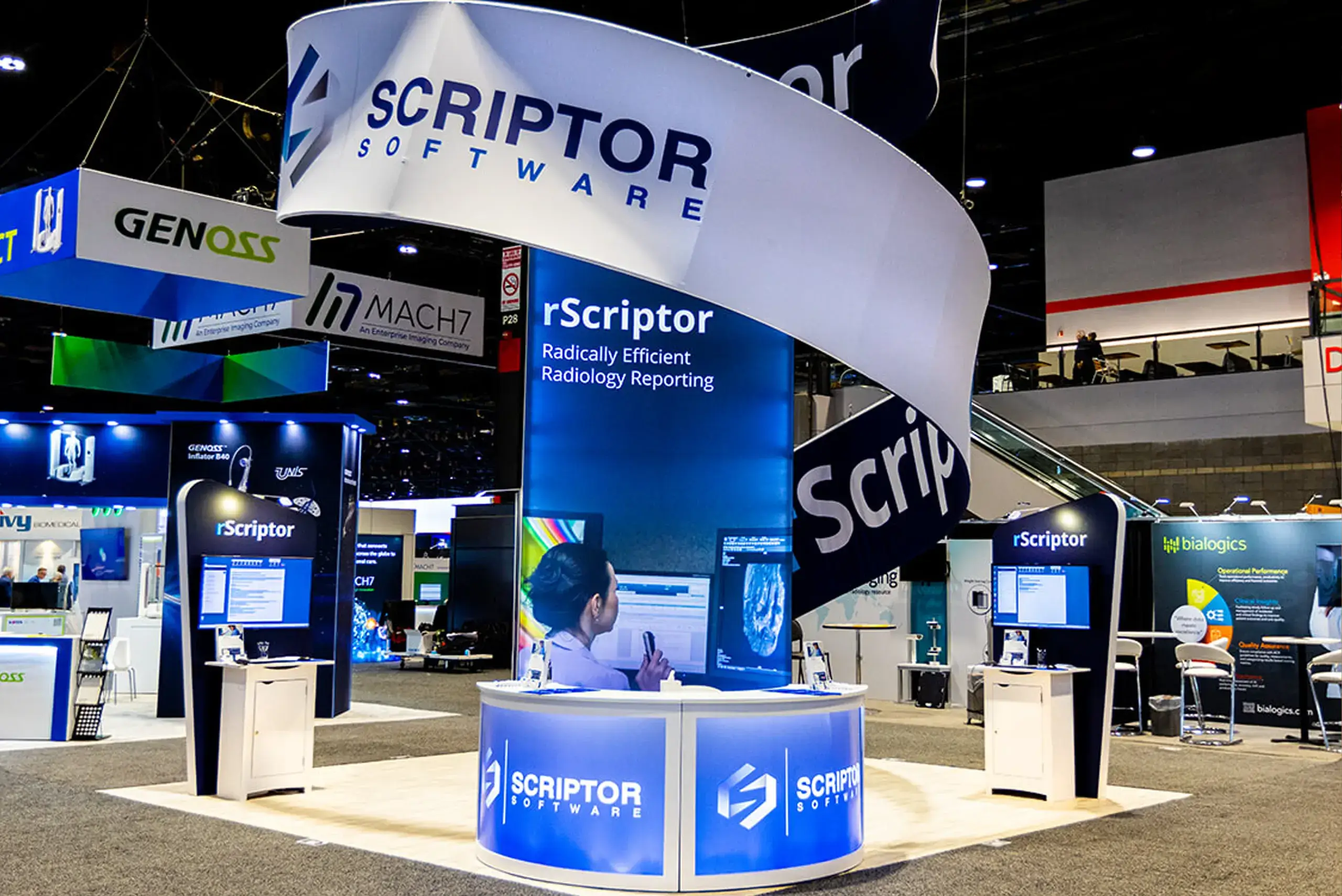 Scriptor - 20×20 Trade Show Booth at RSNA Show