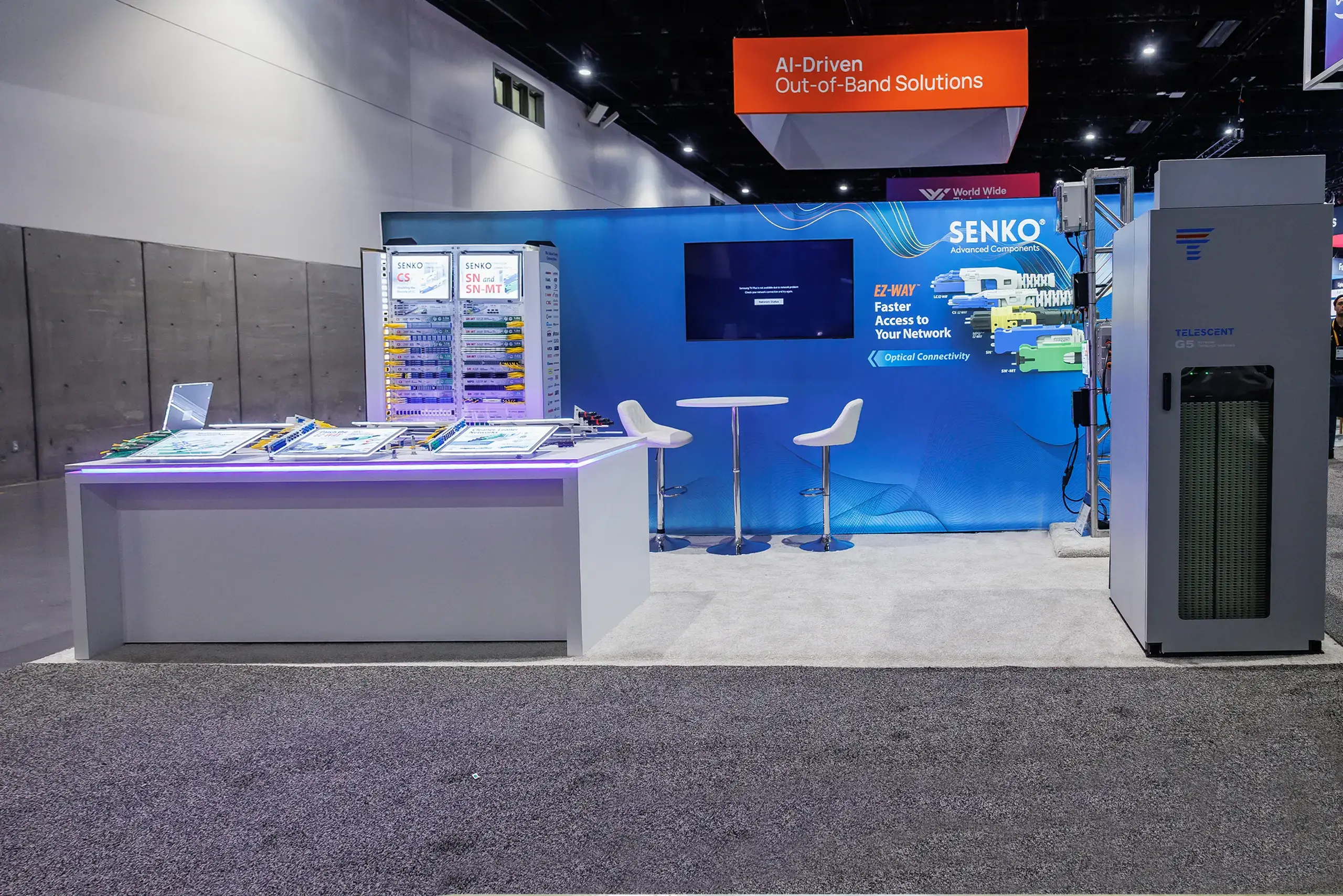 Senko 10x20 Trade show display rental at Cisco live