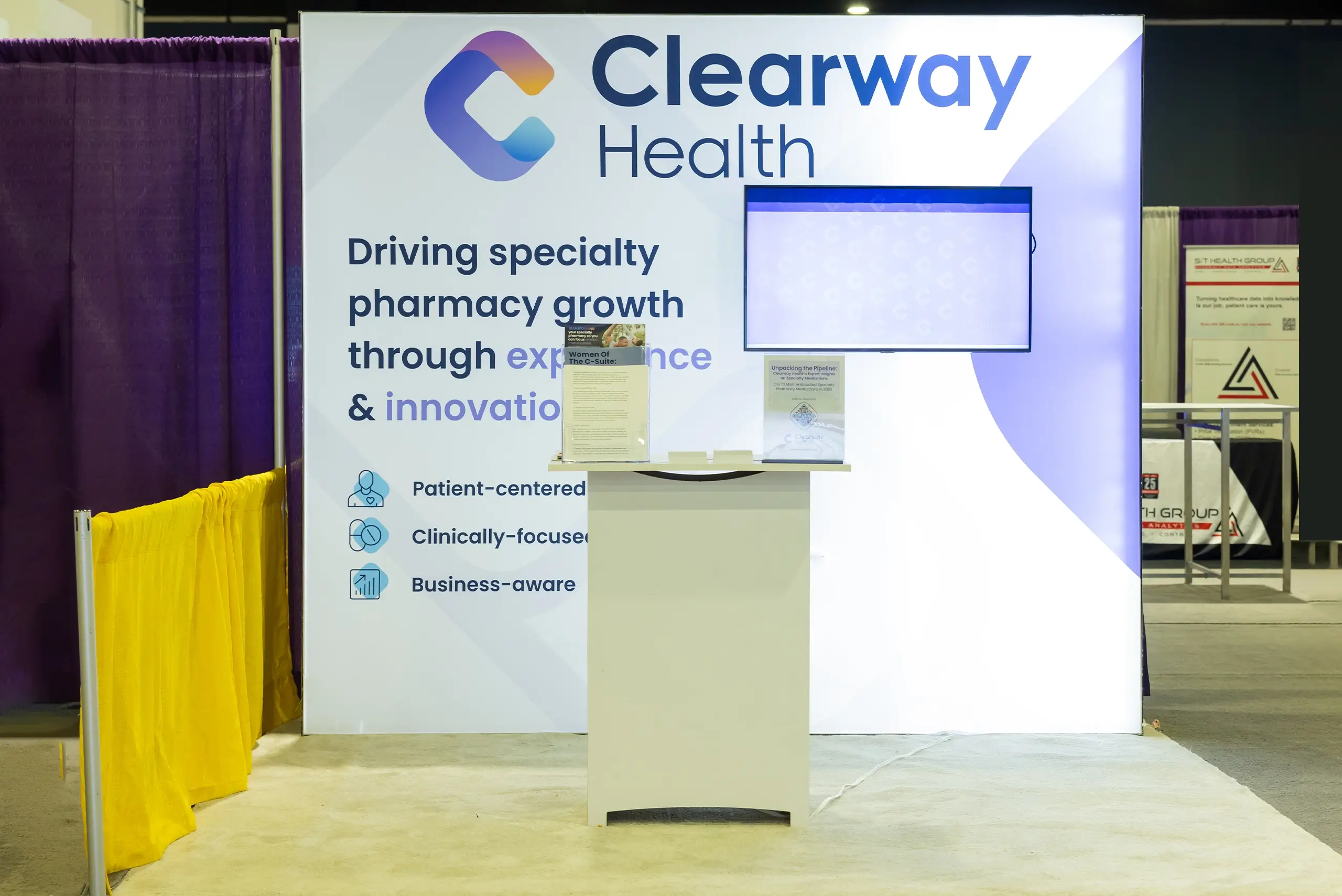 National Harbor-MD-custom-exhibit-10x10-Clearway Health-by-exponents