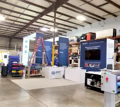 Orlando trade show booth rental facility with in-house production and custom exhibit designs—prebuilt supporting Kissimmee Trade Show and Events