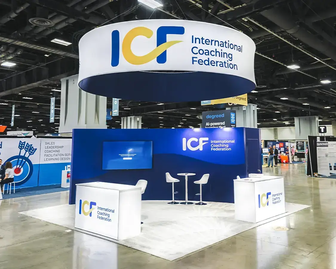 20×20 Trade Show Booth for ICF At ATD Show, Designed and Built By Exponents in Washington