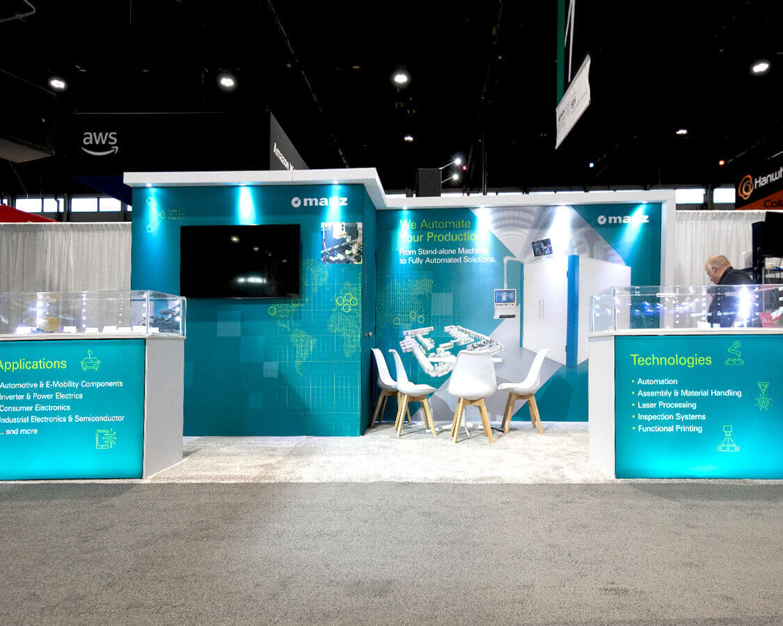 Manz - 10x20 Exhibition Stand Rentals AT IMTS Show, Chicago, IL